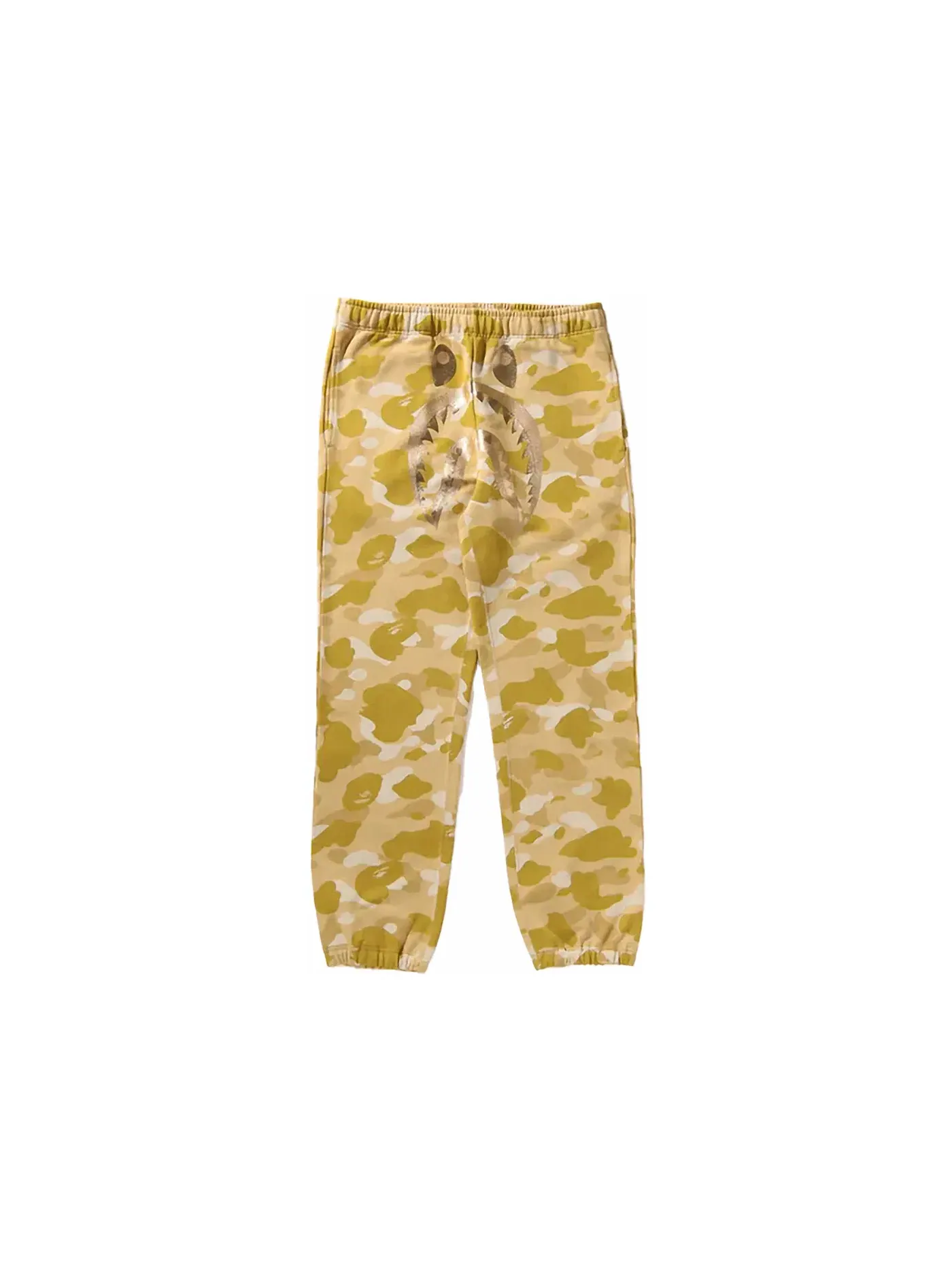 Мужские спортивные штаны с камуфляжным принтом Sweatpant BAPE — изображение 1 из 2, желтый