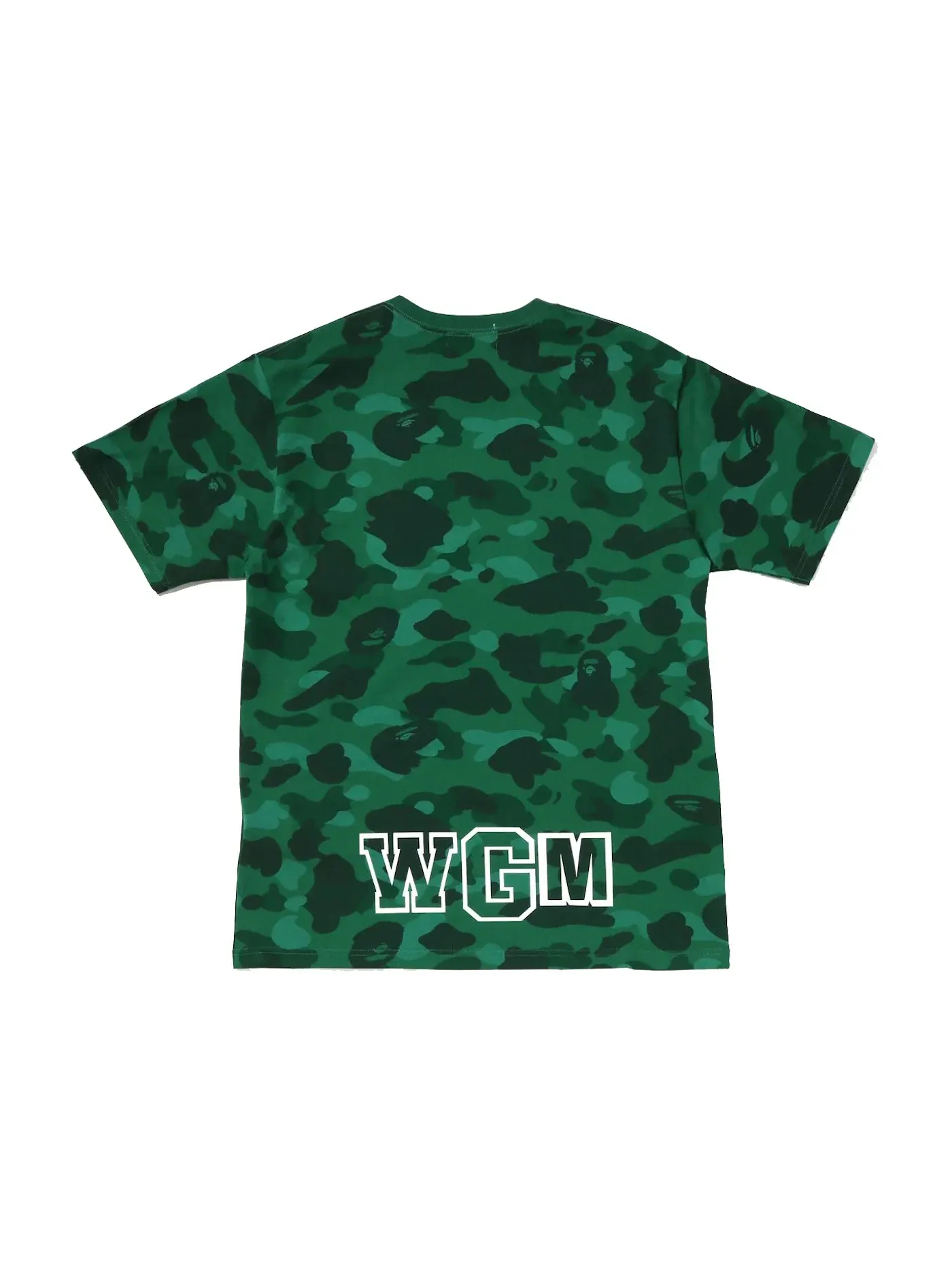 Мужская футболка с принтом BAPE Color Camo Shark Tee BAPE — изображение 2 из 3, зеленый