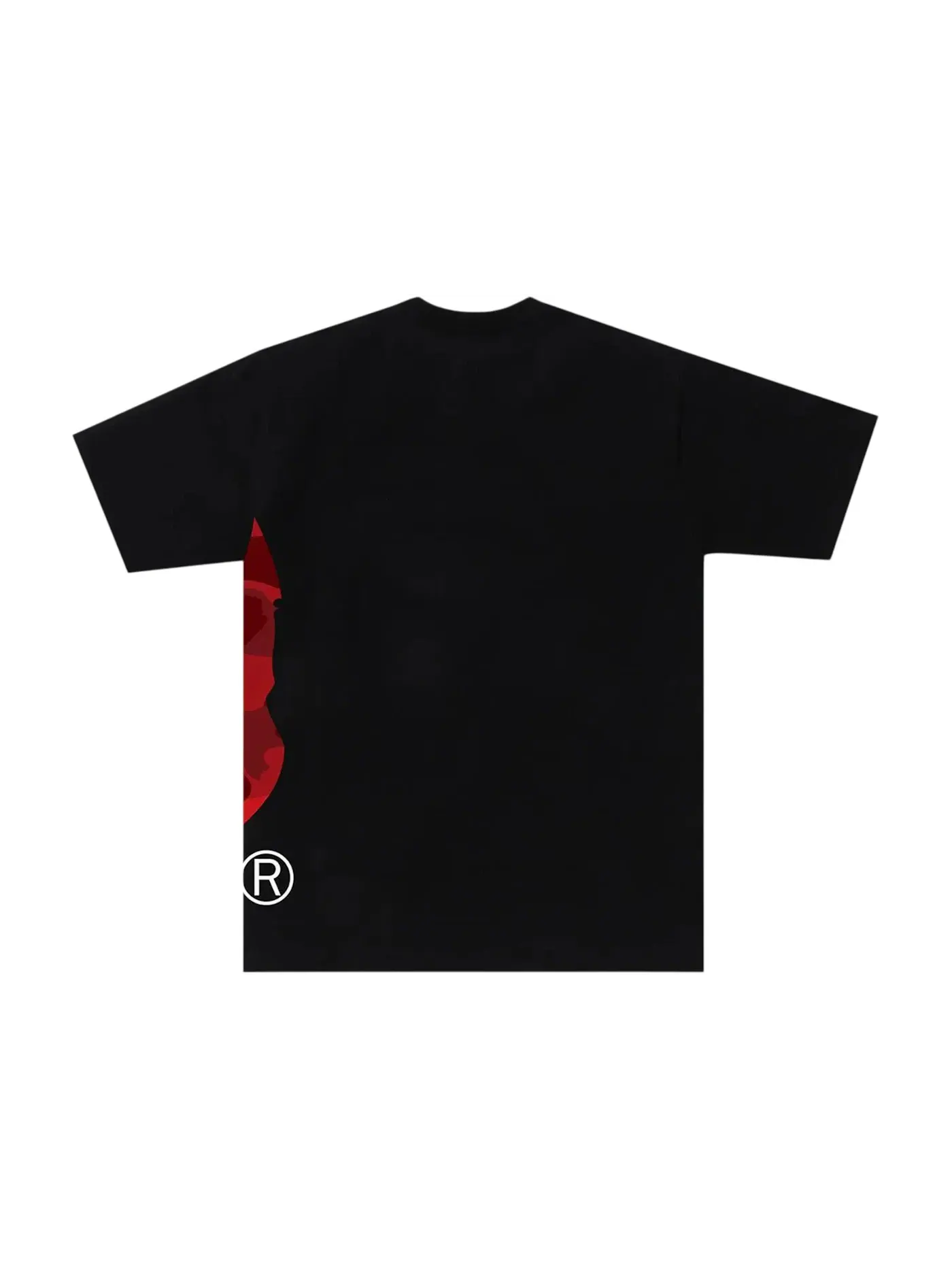 Мужская футболка с принтом Color Camo BAPE Tee FW25 — изображение 2 из 2, черный/красный