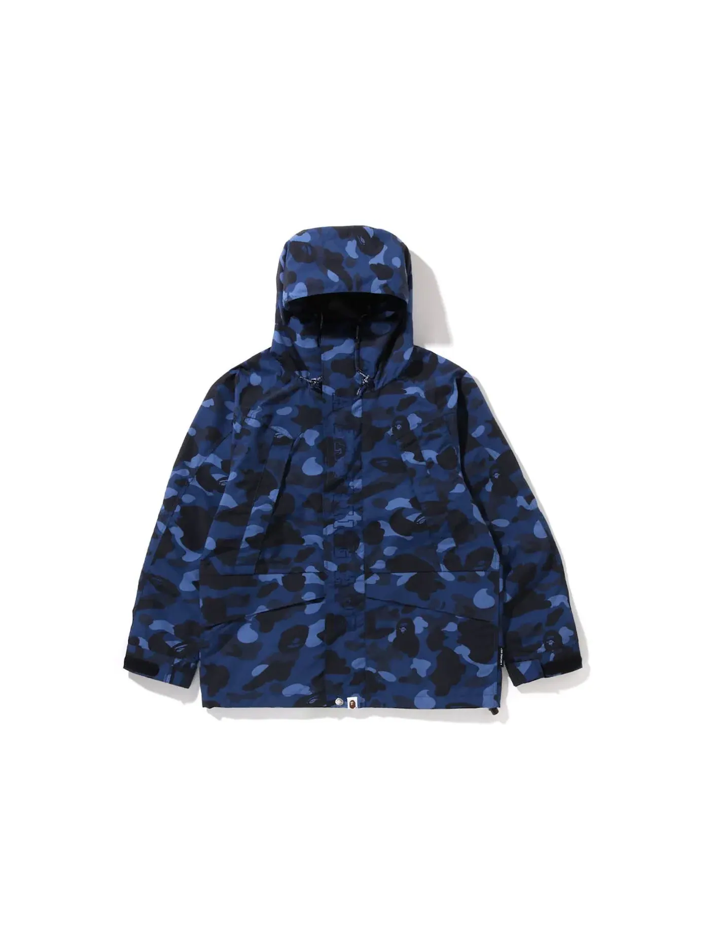 Мужская куртка с камуфляжным принтом BAPE — изображение 1 из 1, темно-синий