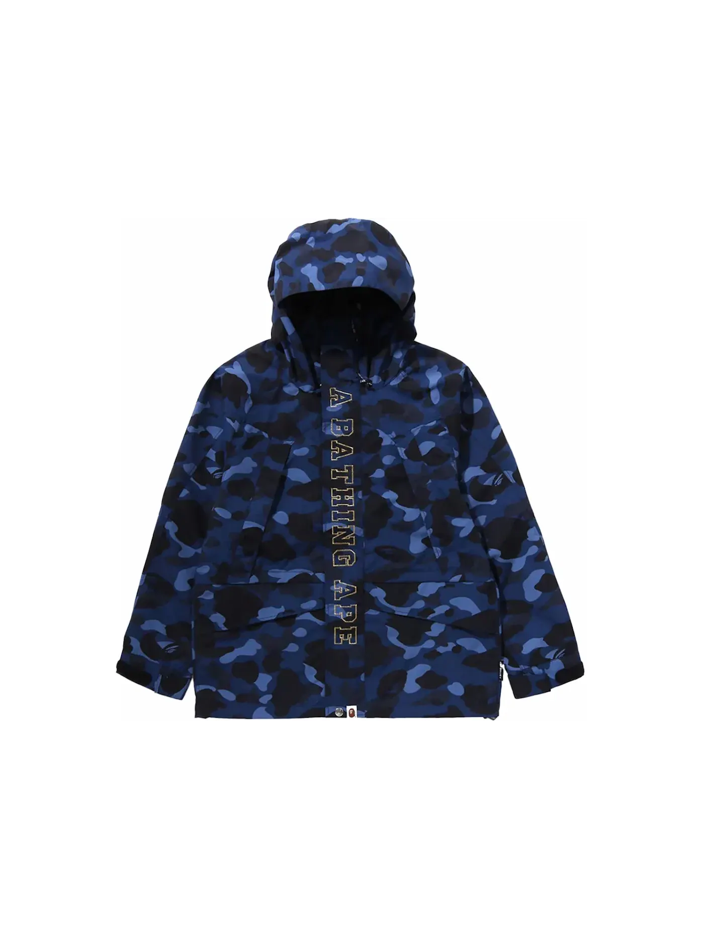 Мужская куртка с камуфляжным принтом BAPE Jacket (SS24) — изображение 1 из 2, темно-синий