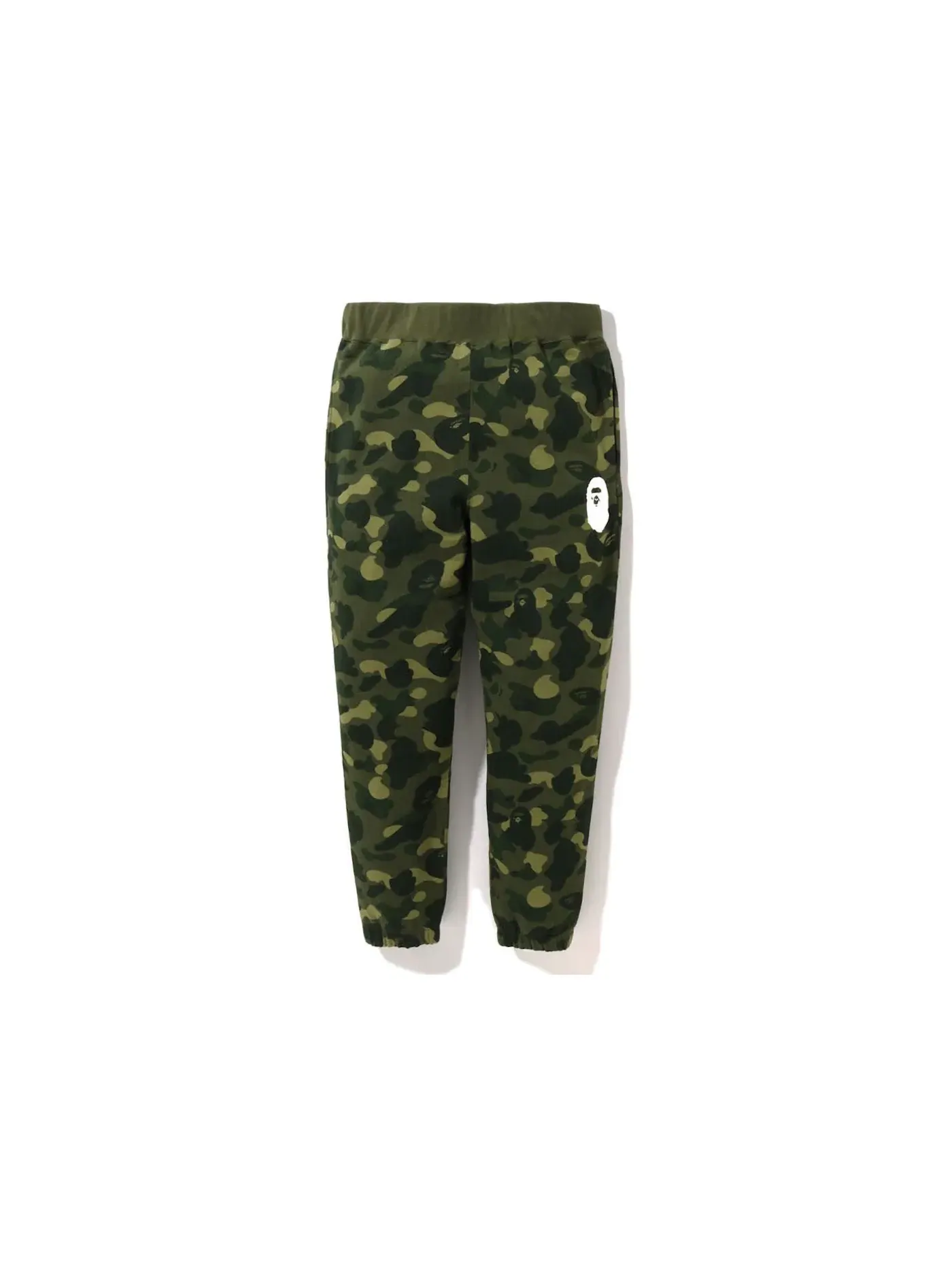 Мужские спортивные штаны с камуфляжным принтом BAPE — изображение 1 из 2, зеленый