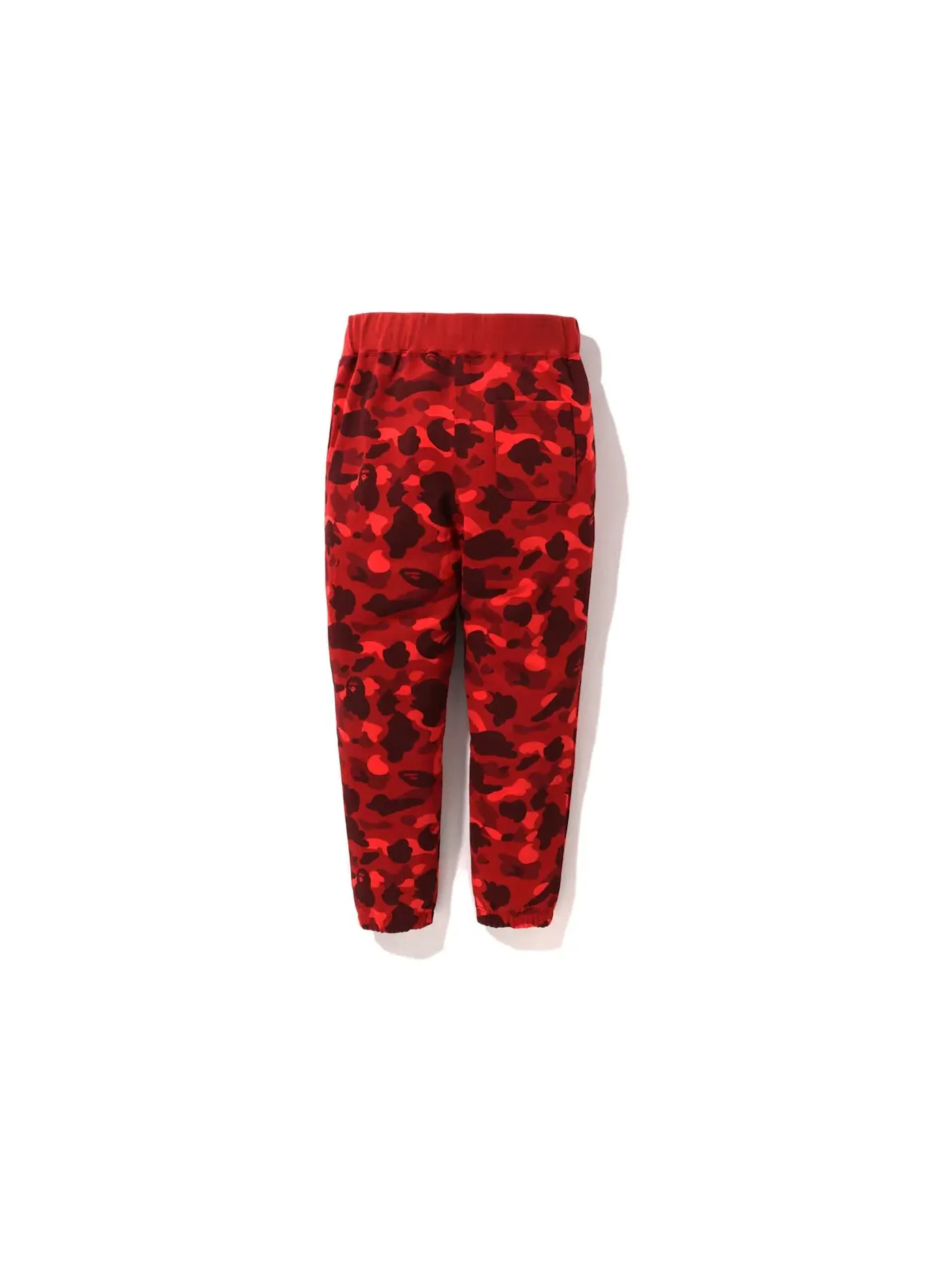 Мужские спортивные штаны с камуфляжным принтом BAPE — изображение 2 из 2, красный