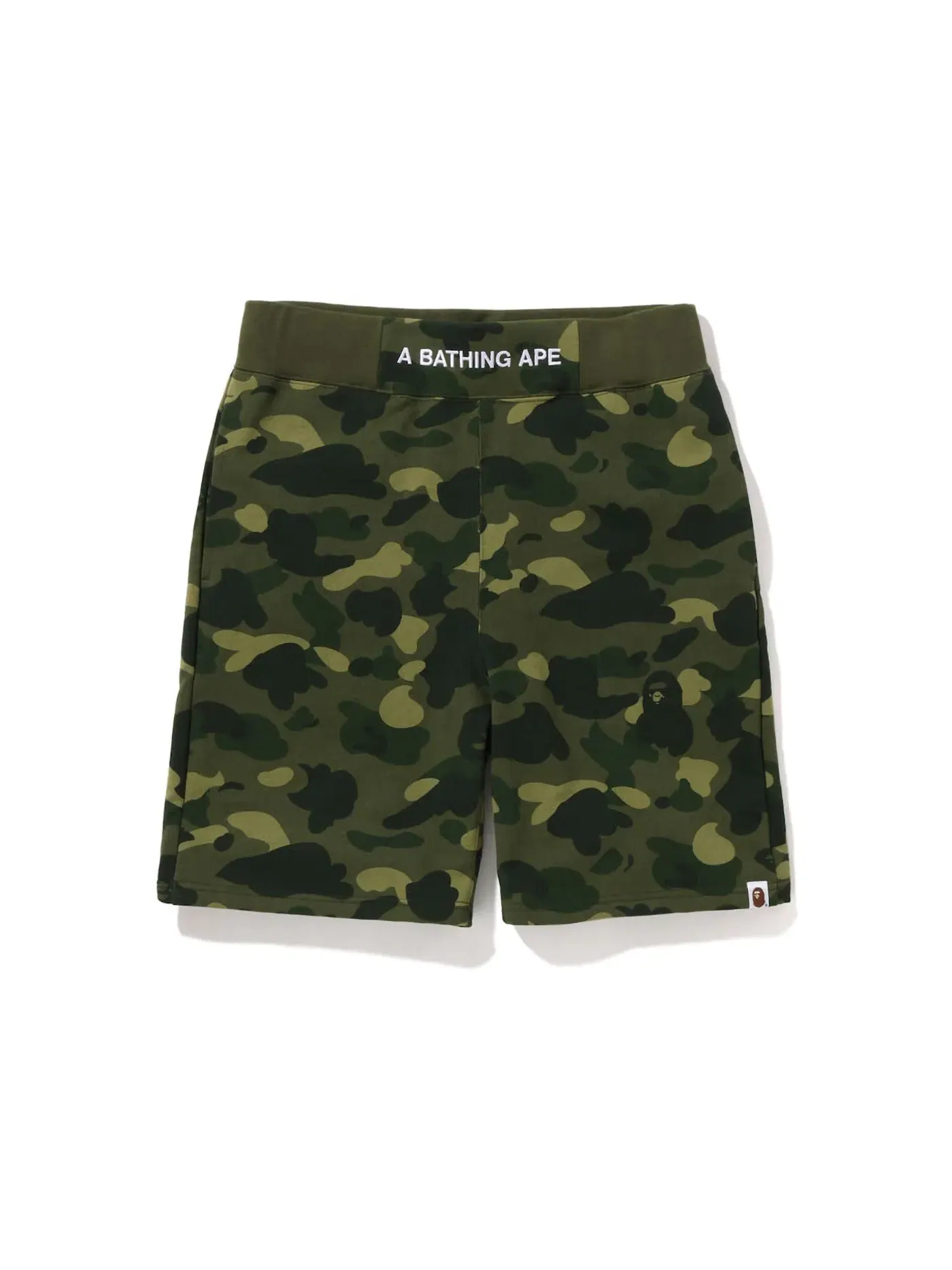 Мужские шорты с камуфляжным принтом BAPE — изображение 1 из 2, зеленый