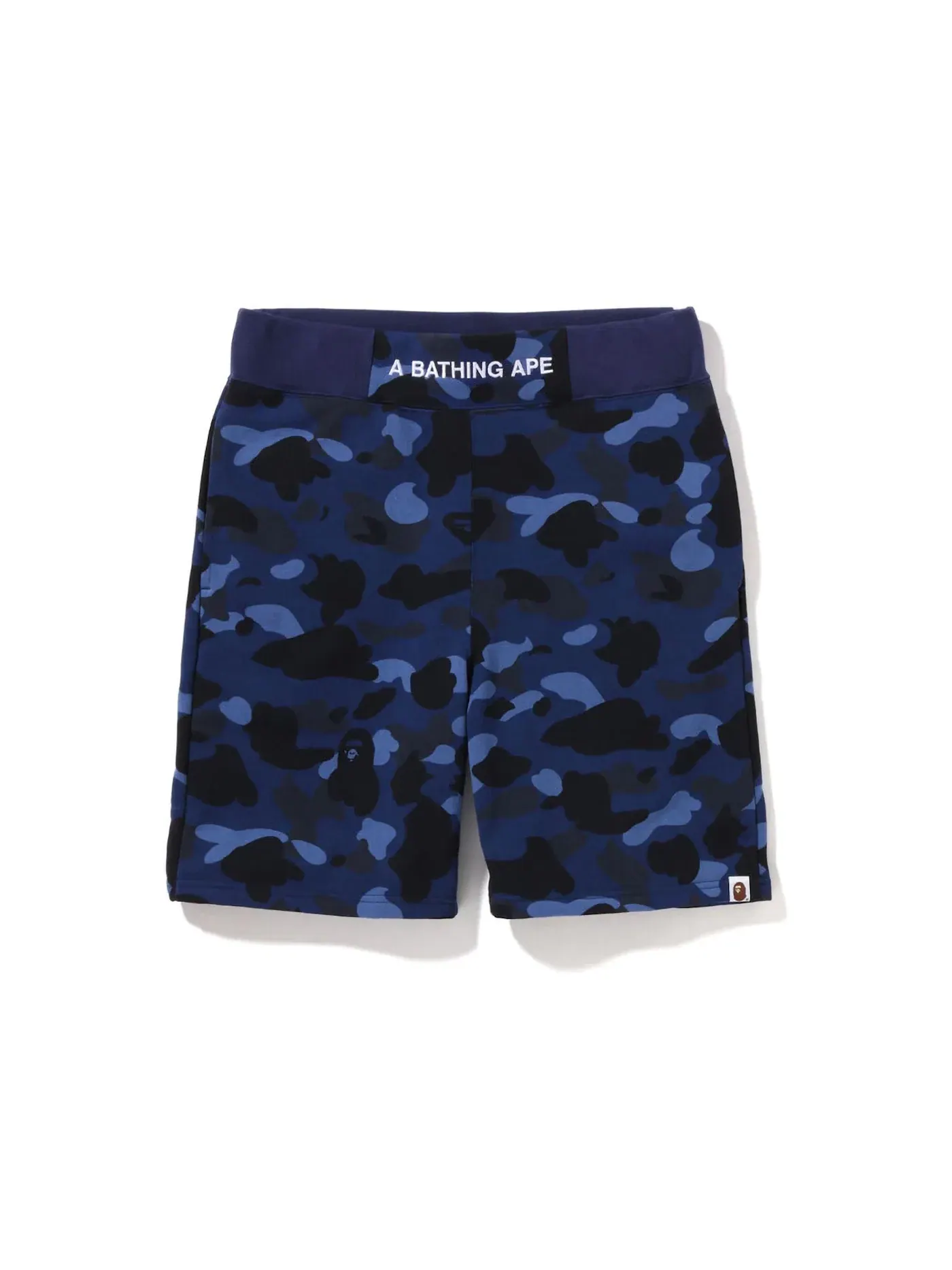Мужские шорты с камуфляжным принтом BAPE — изображение 1 из 2, темно-синий