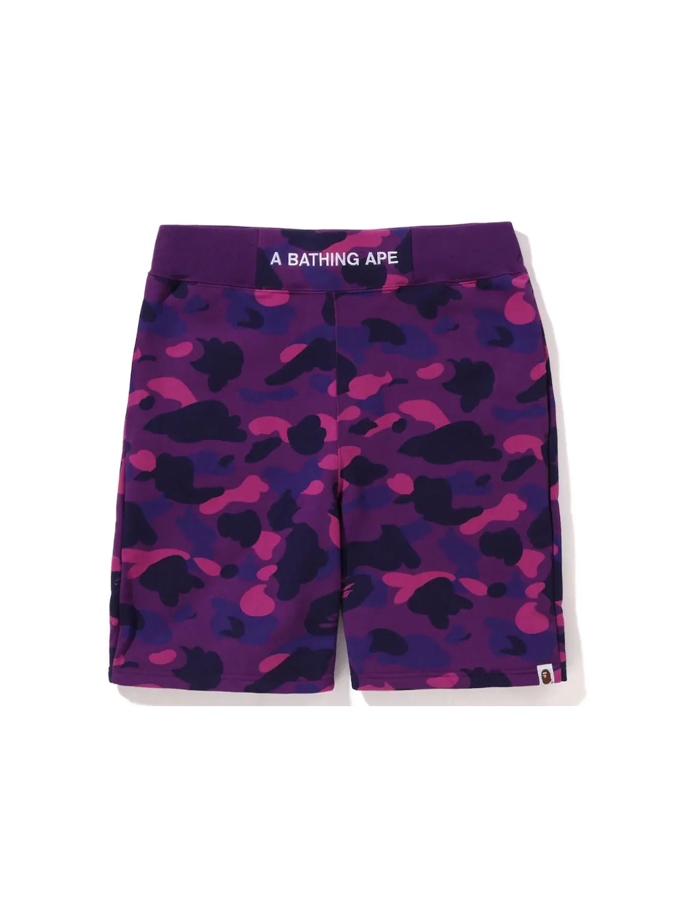 Мужские шорты с камуфляжным принтом BAPE — изображение 1 из 2, фиолетовый