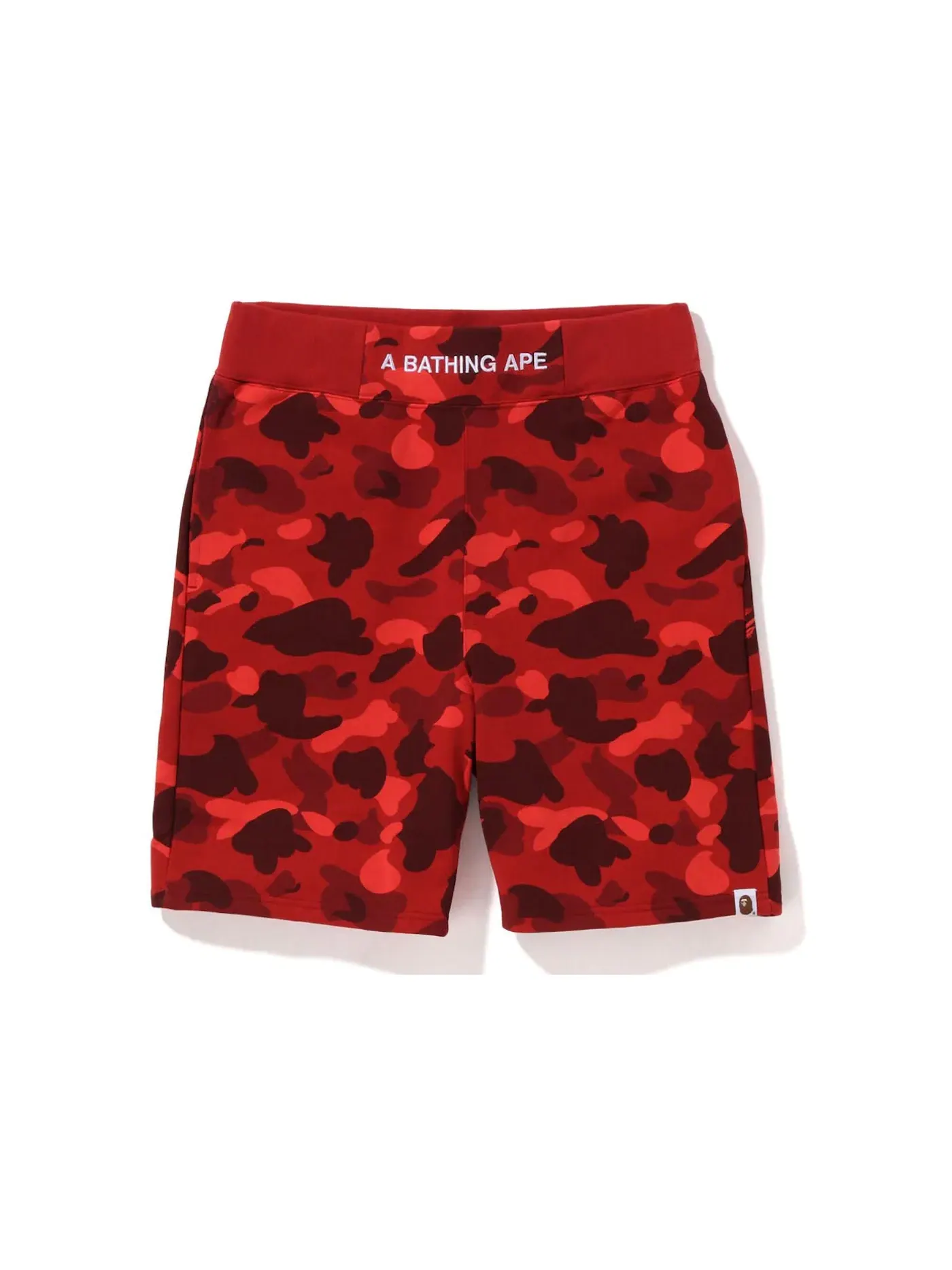 Мужские шорты с камуфляжным принтом BAPE — изображение 1 из 2, красный