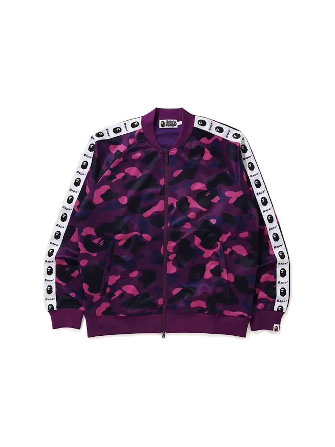 Мужская футболка с принтом Jersey Top BAPE — изображение 1 из 1, фиолетовый