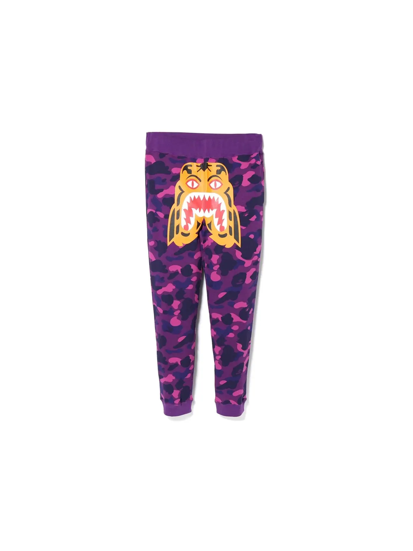 Мужские спортивные штаны с принтом BAPE Color Camo Tiger Slim Sweat Pants — изображение 1 из 2, фиолетовый