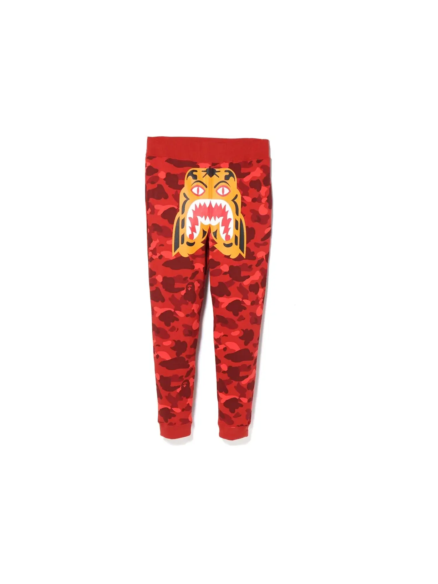 Мужские спортивные штаны с принтом BAPE Color Camo Tiger Slim Sweat Pants — изображение 1 из 2, красный