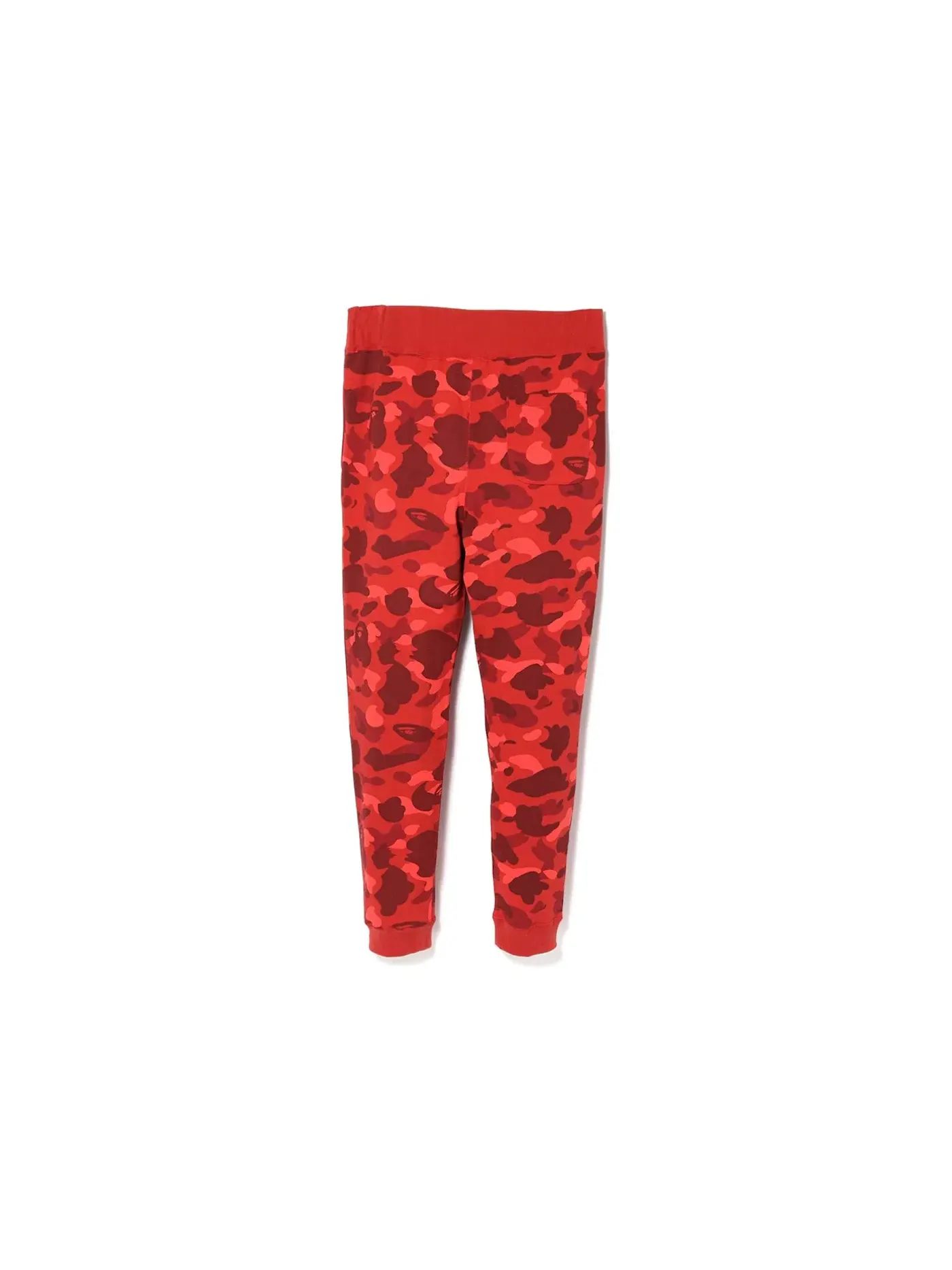 Мужские спортивные штаны с принтом BAPE Color Camo Tiger Slim Sweat Pants — изображение 2 из 2, красный