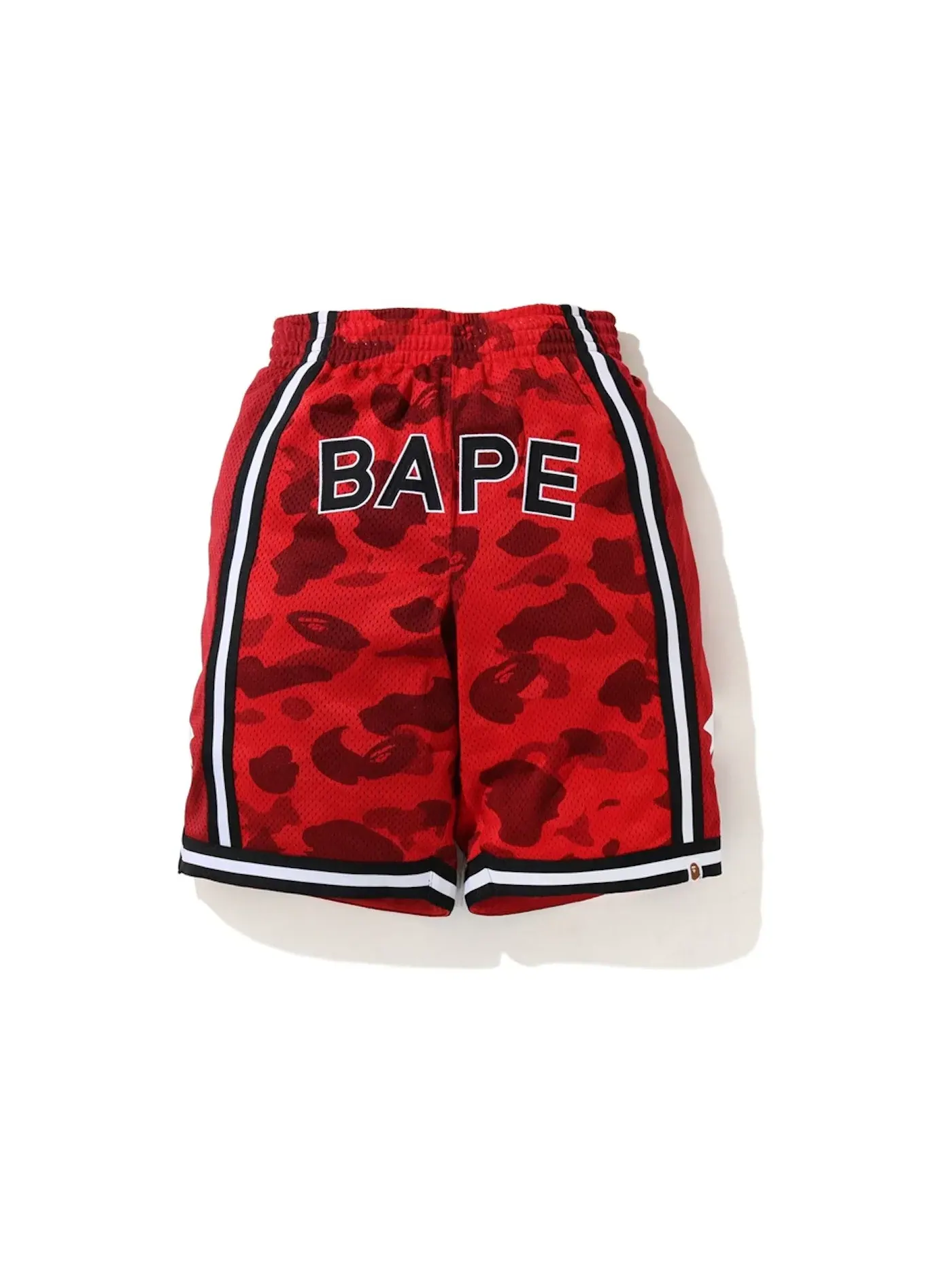 Мужские шорты с камуфляжным принтом BAPE — изображение 1 из 1, красный