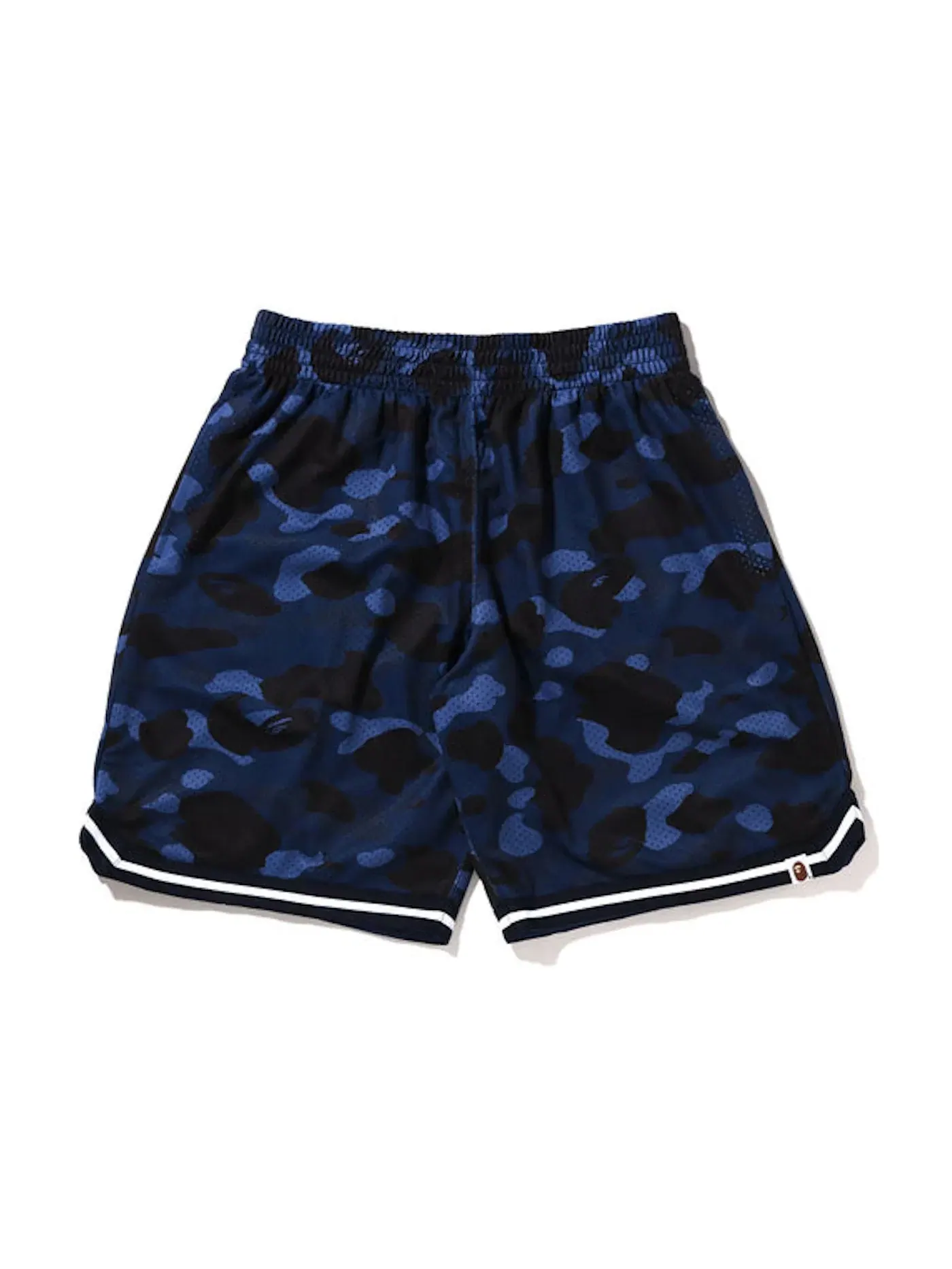 Мужские шорты с камуфляжным принтом BAPE — изображение 1 из 1, темно-синий