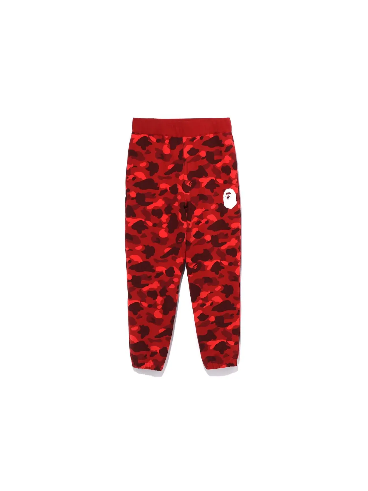 Мужские широкие спортивные штаны с камуфляжным принтом BAPE — изображение 1 из 2, красный