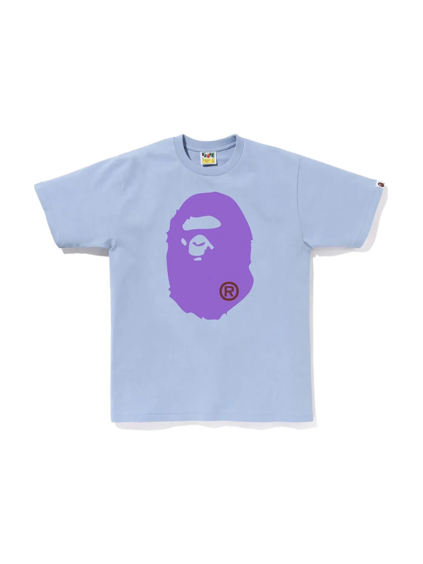 Мужская футболка с принтом Big Ape Head BAPE, Sax — изображение 1 из 1