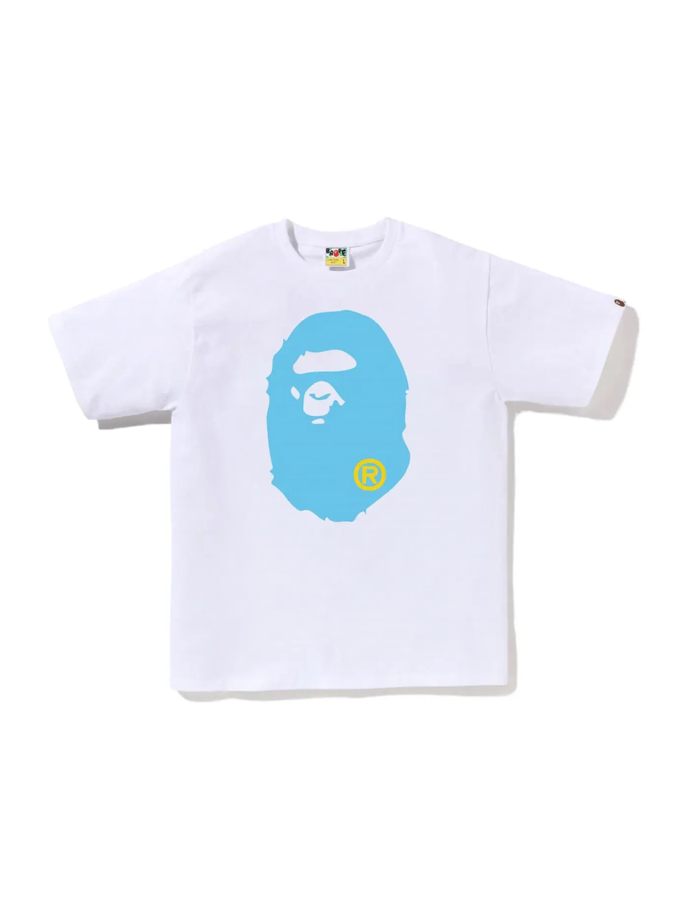 Мужская футболка Big Ape Head Tee BAPE — изображение 1 из 1, белый