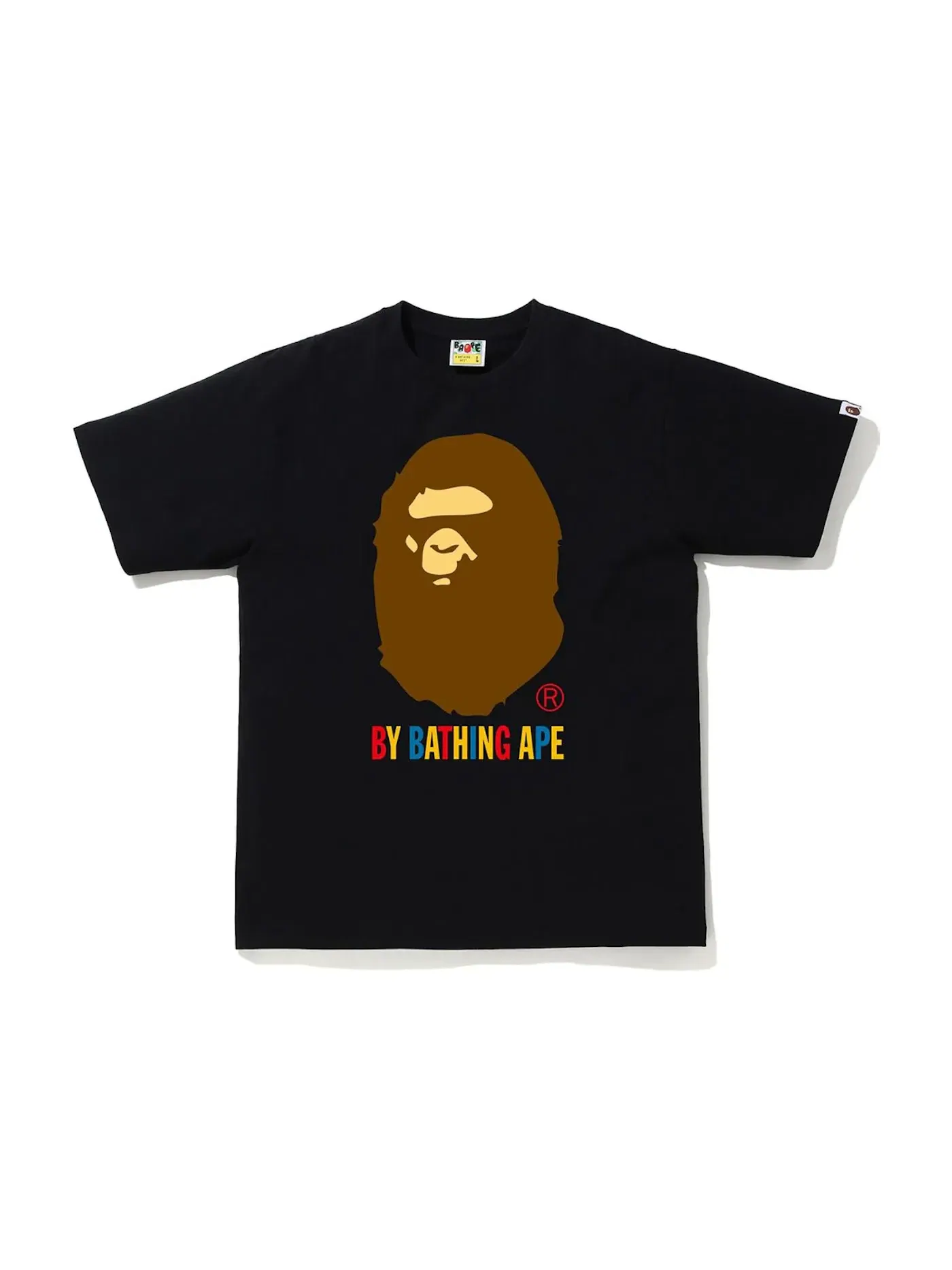 Мужская футболка с принтом Tee BAPE — изображение 1 из 1, черный