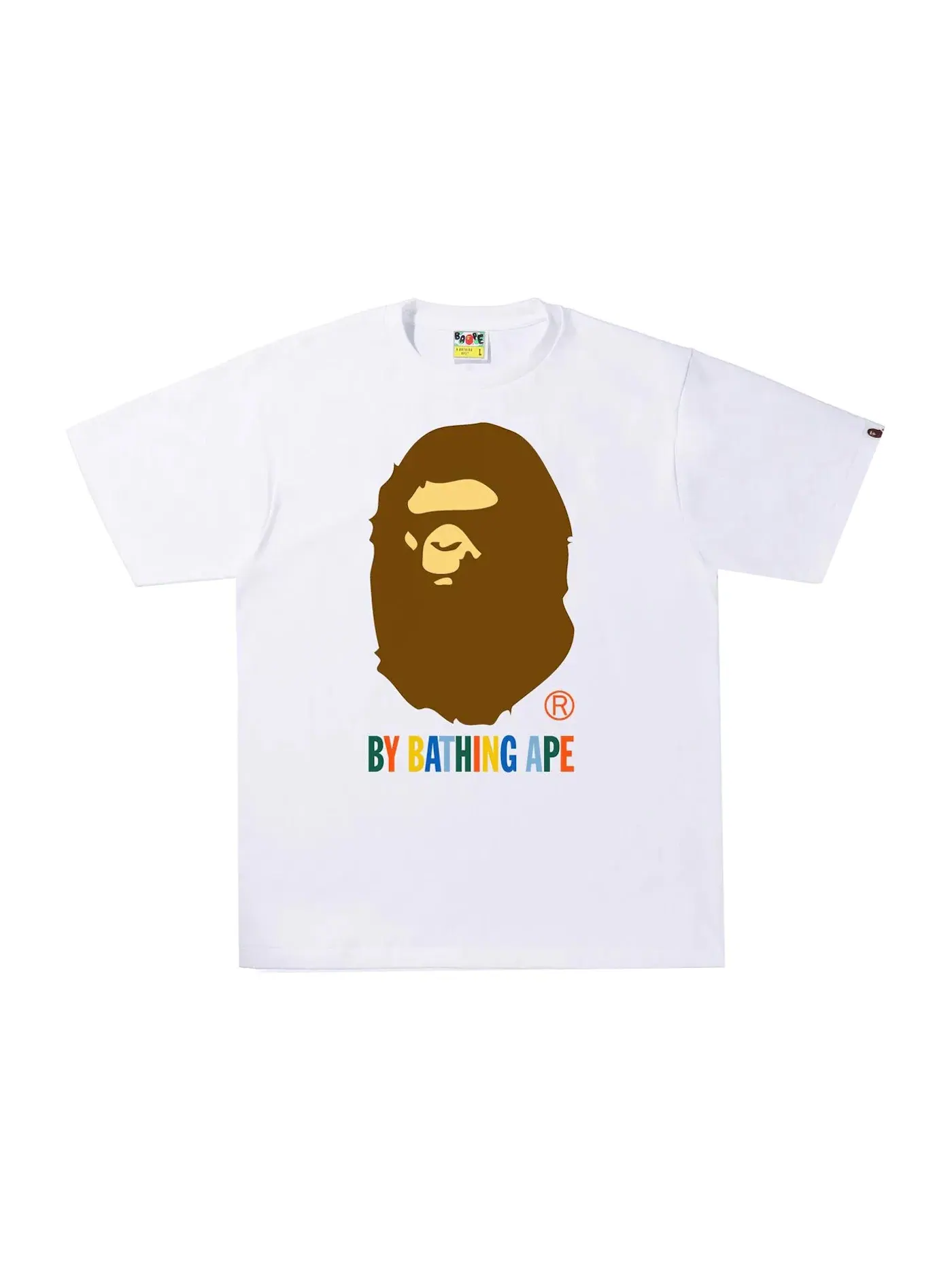 Мужская футболка с принтом Tee BAPE — изображение 1 из 1, белый