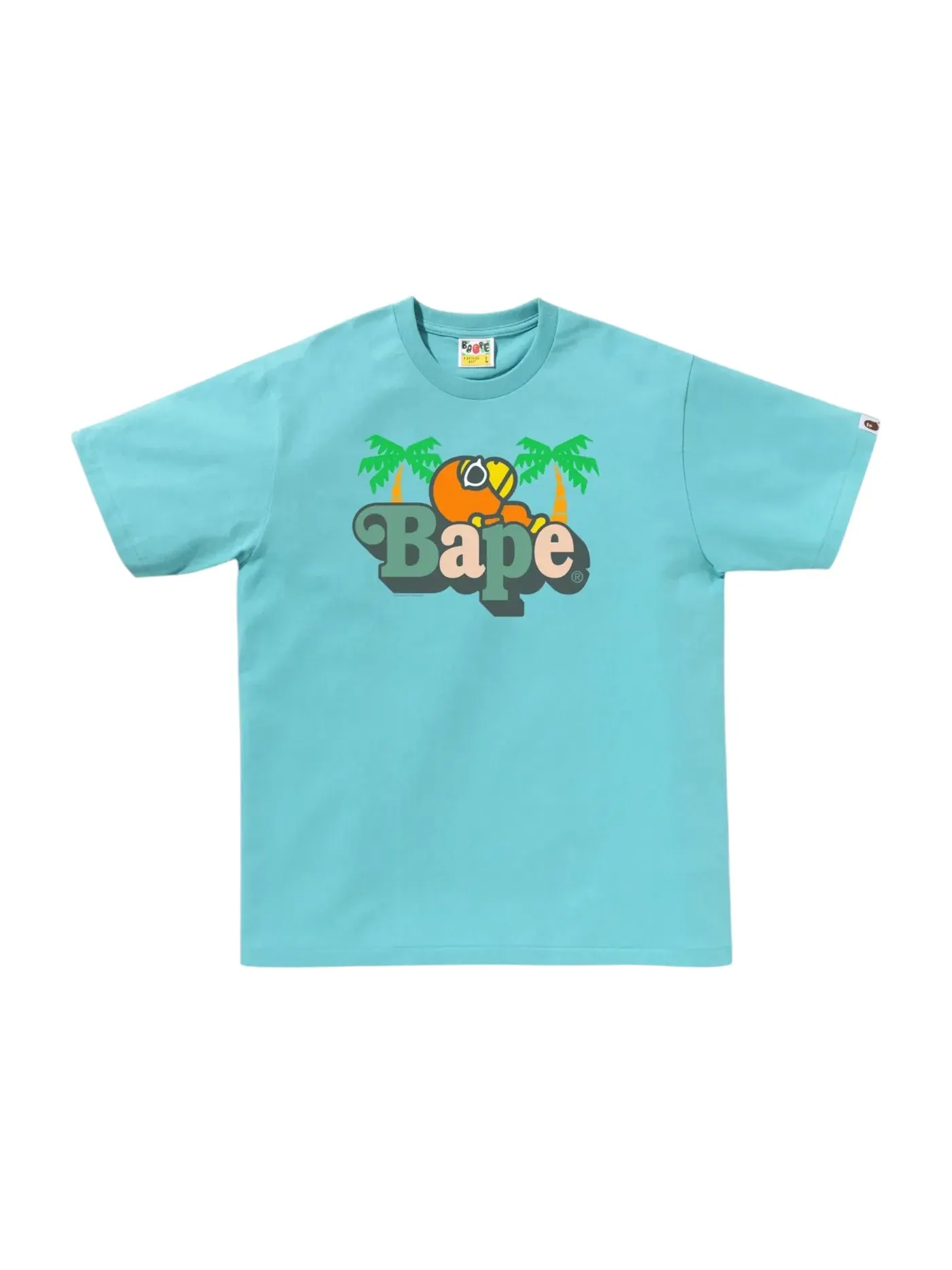 Мужская футболка с принтом BAPE Colors Milo On BAPE Summer Tee BAPE — изображение 1 из 1, синий