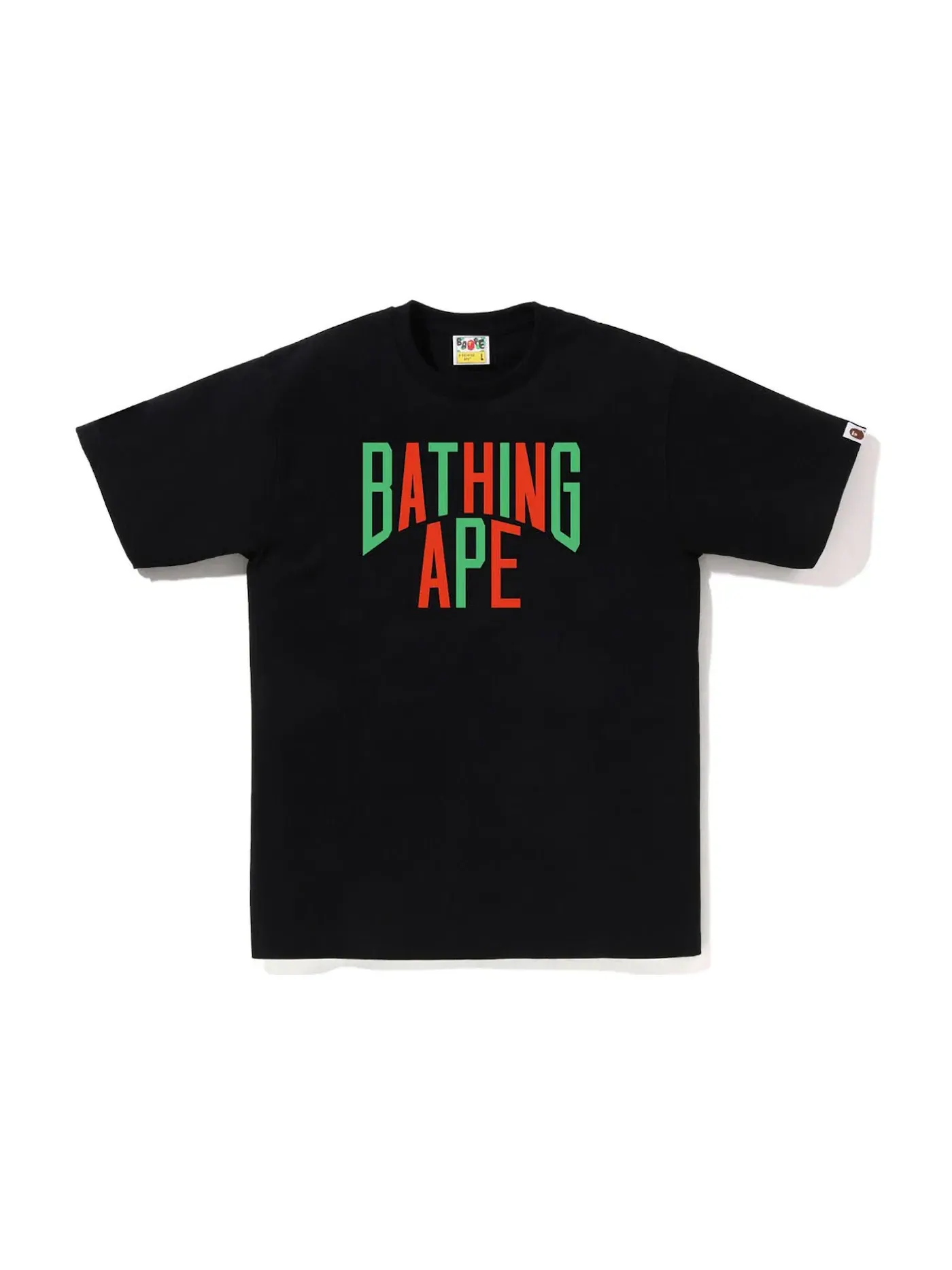 Мужская футболка с принтом Tee (SS23) BAPE — изображение 1 из 1, черный