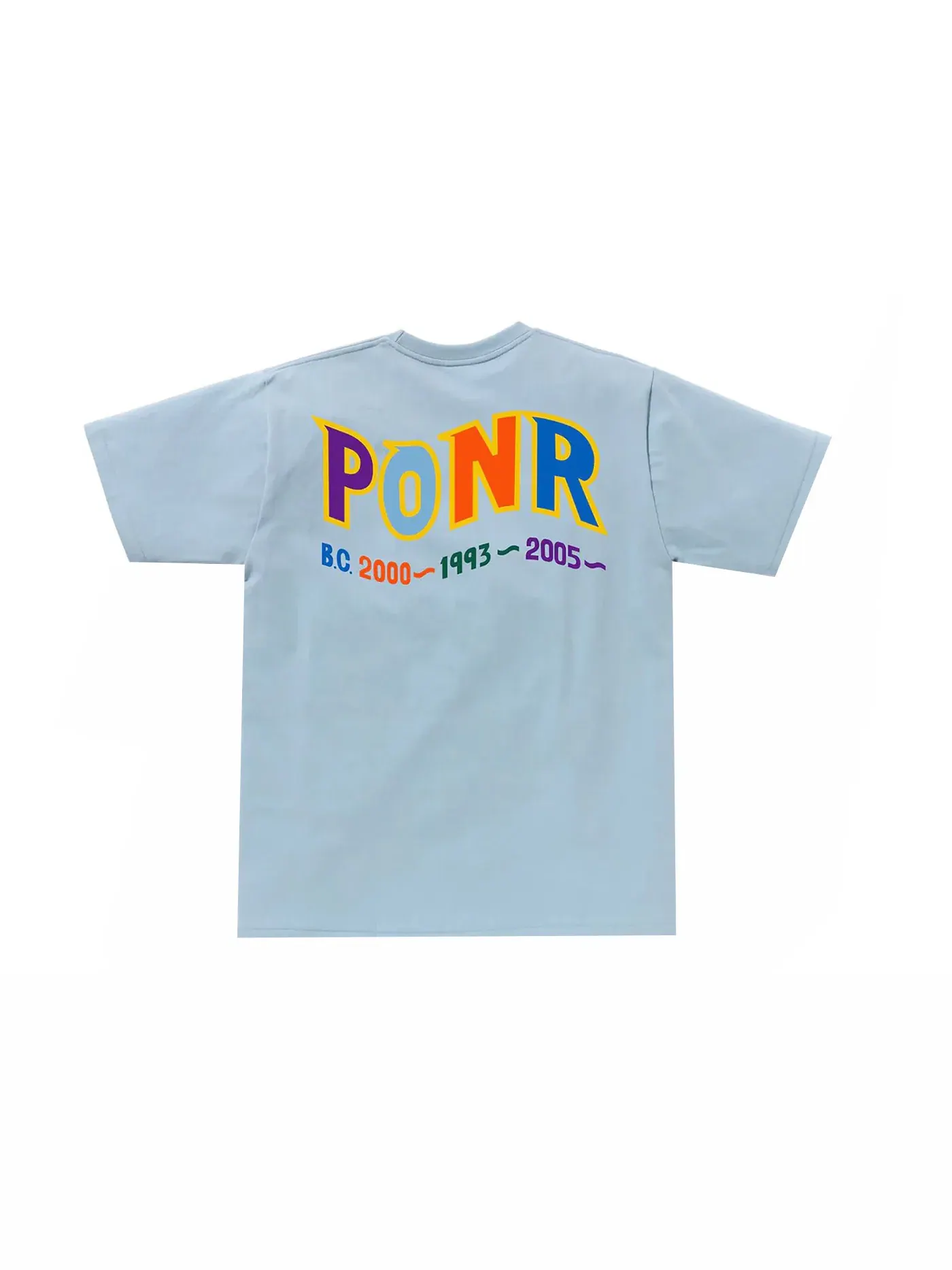 Мужская футболка с принтом BAPE Colors Shark PONR Tee BAPE, Sax — изображение 2 из 2