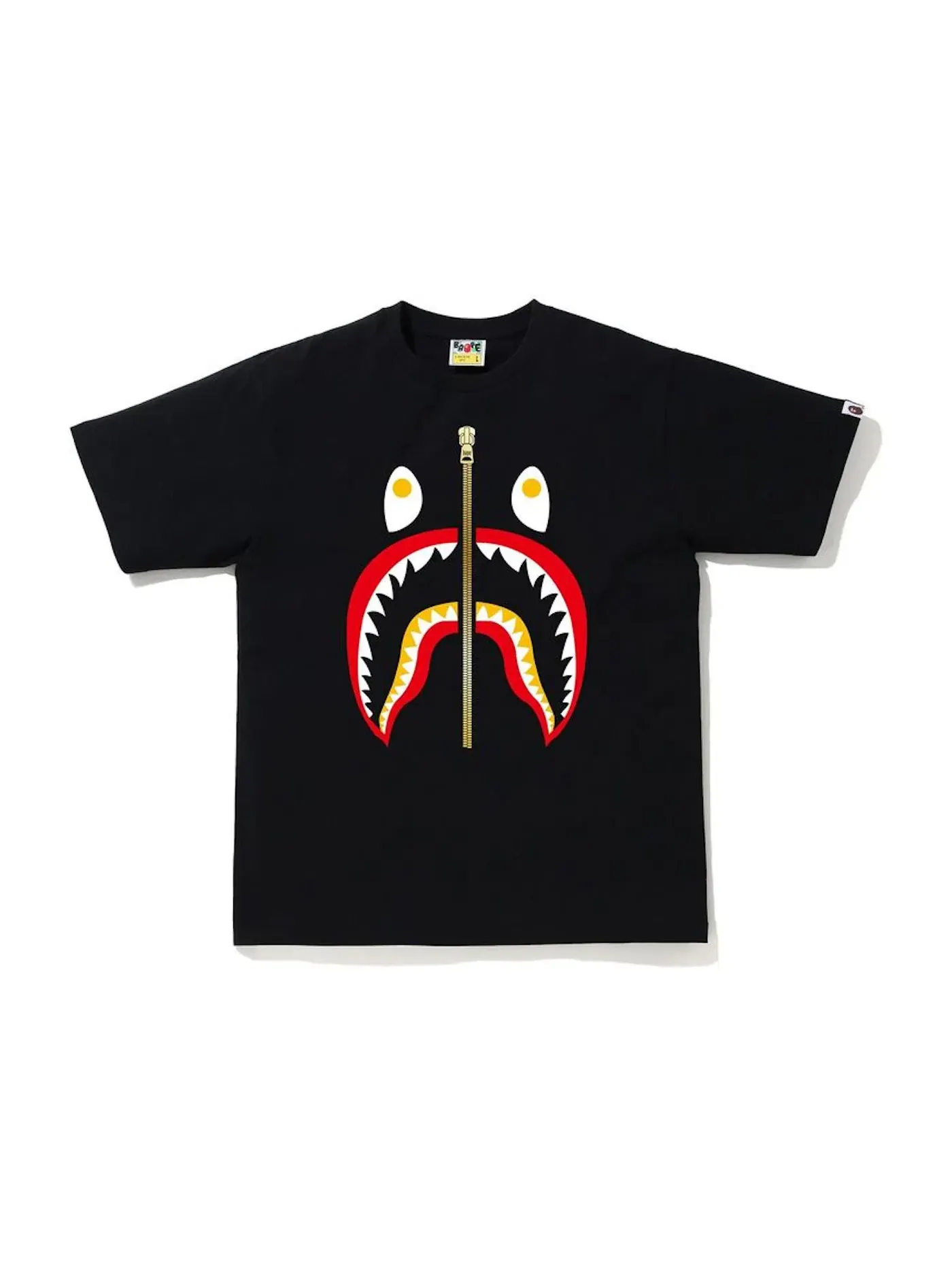 Мужская футболка с принтом BAPE Colors Shark T-Shirt BAPE — изображение 1 из 2, черный/красный