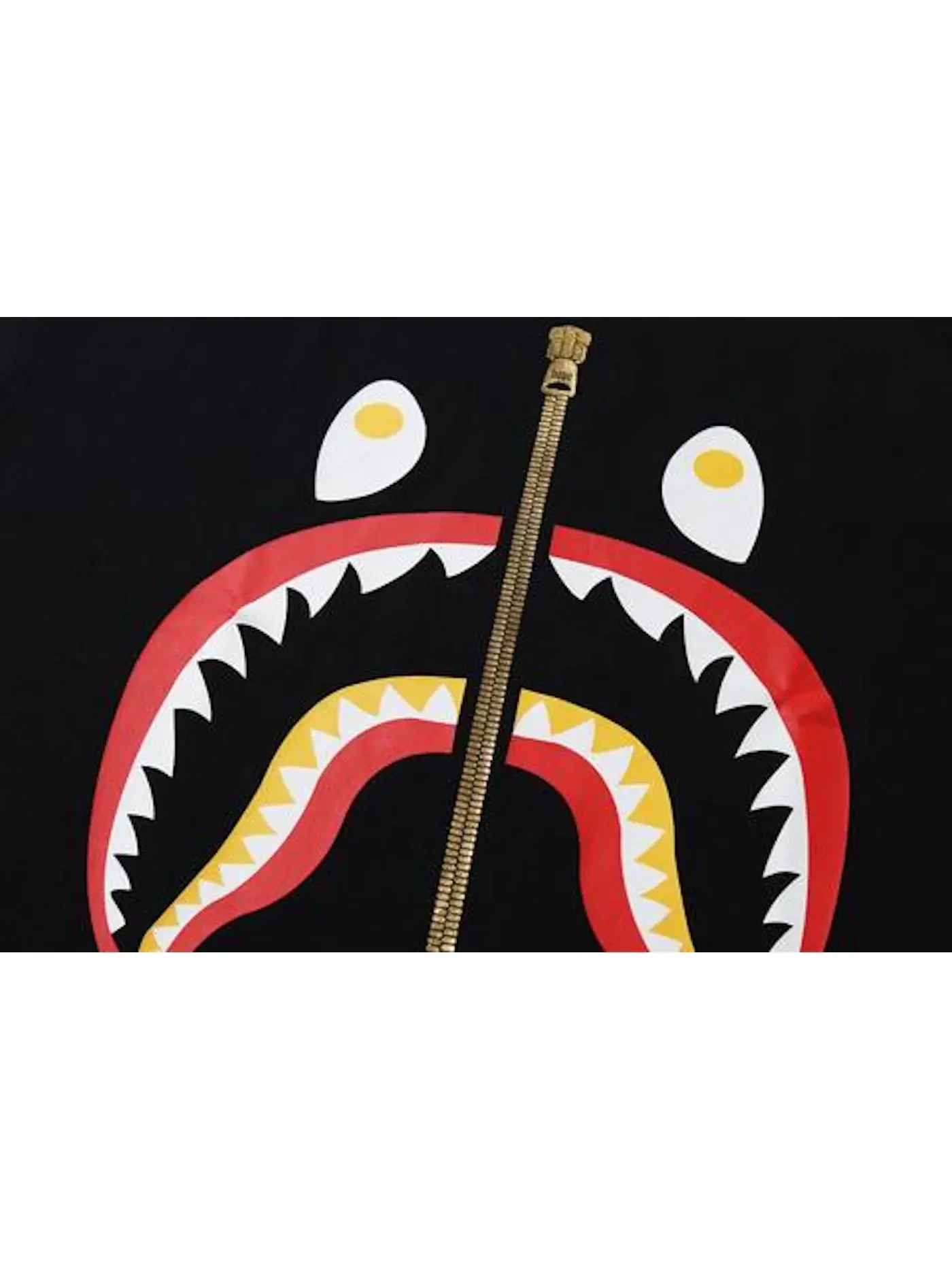 Мужская футболка с принтом BAPE Colors Shark T-Shirt BAPE — изображение 2 из 2, черный/красный