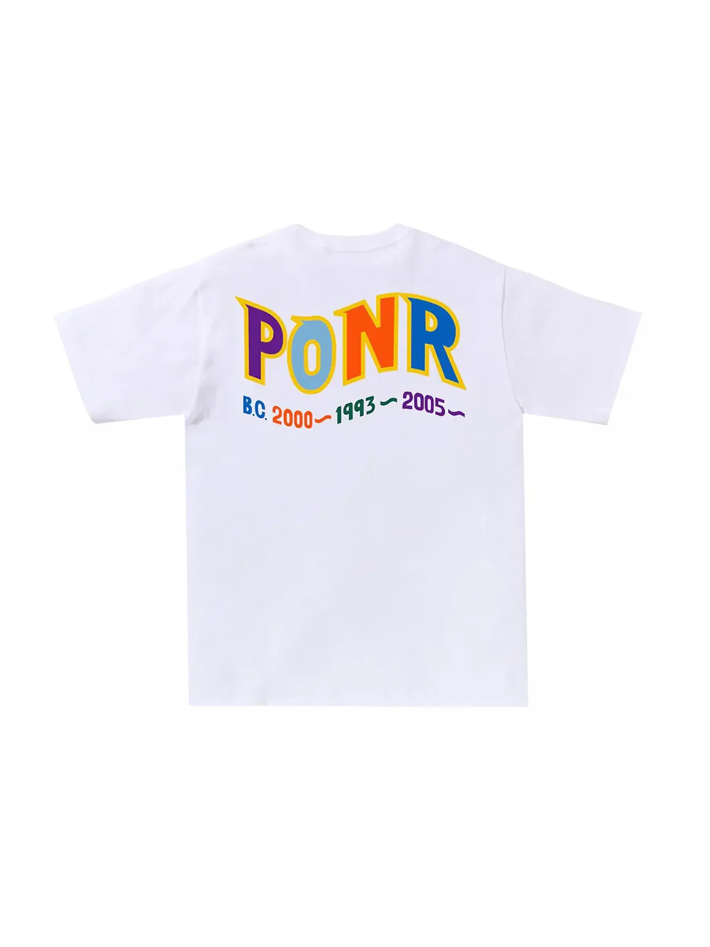Мужская футболка с принтом BAPE Colors Shark PONR Tee BAPE — изображение 2 из 2, белый