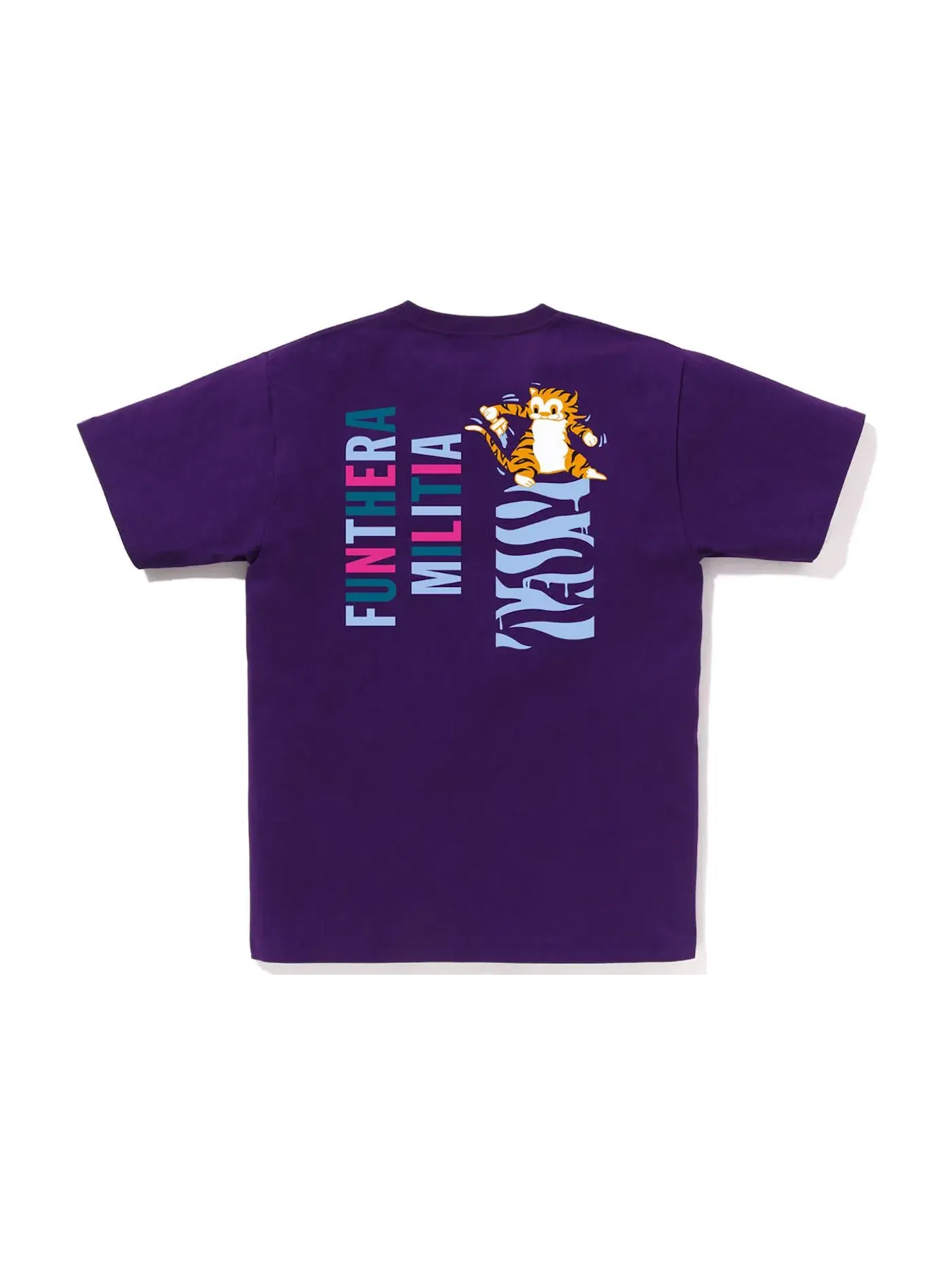 Мужская футболка с принтом Tee BAPE — изображение 2 из 2, фиолетовый