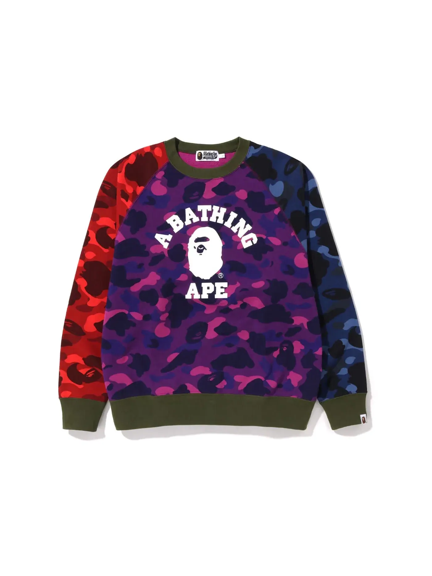 Мужской свитшот свободного кроя с камуфляжным принтом BAPE — изображение 1 из 2, мульти