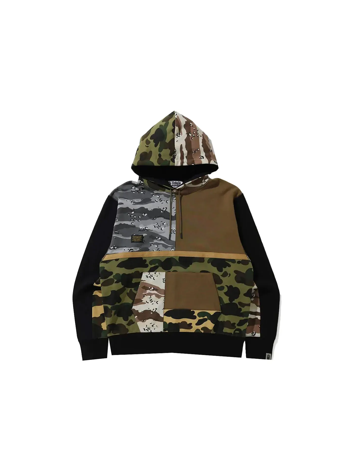 Мужской худи свободного кроя с принтом BAPE Crazy Camo Relaxed Pullover Hoodie BAPE — изображение 1 из 2, мульти