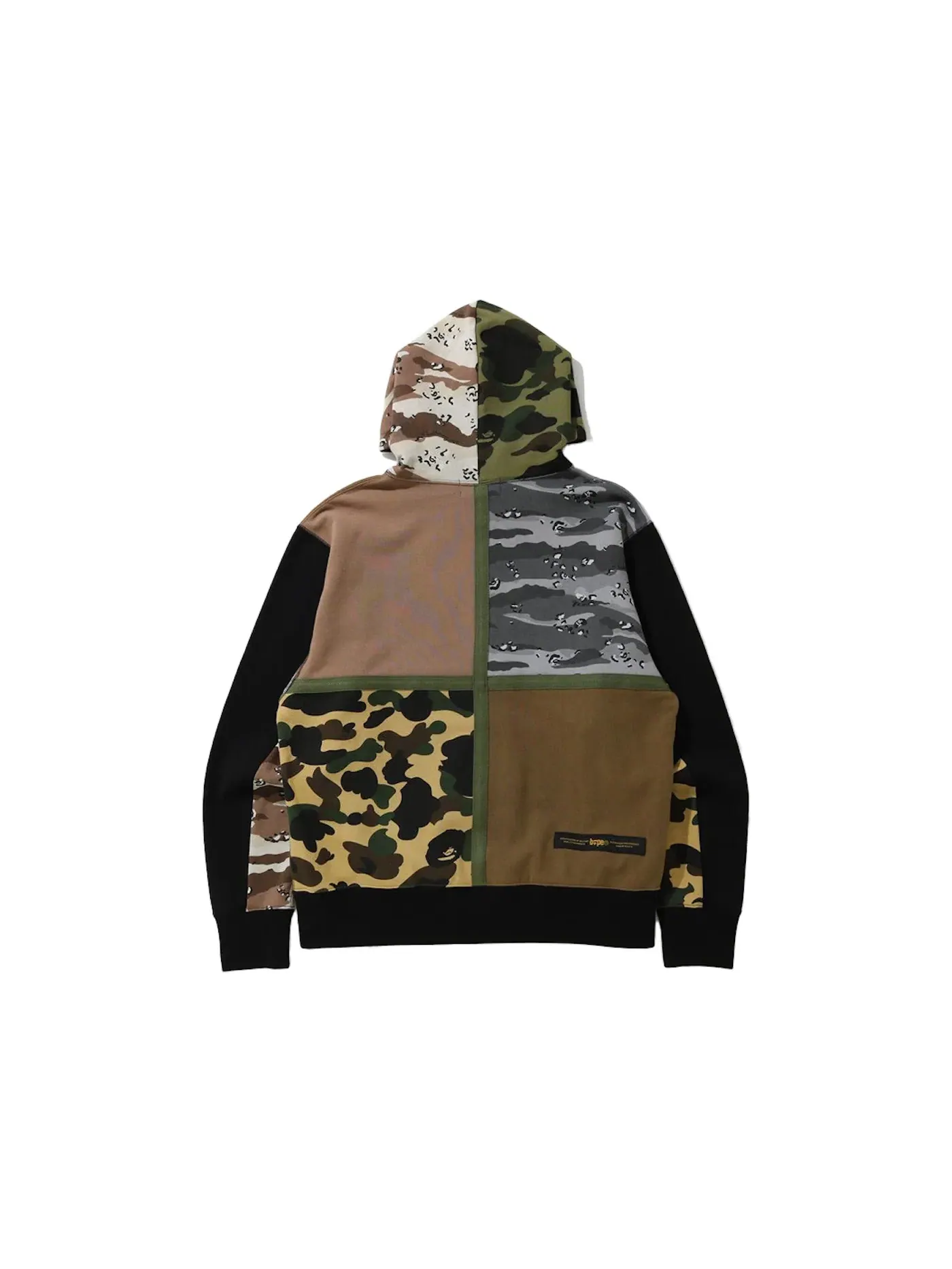 Мужской худи свободного кроя с принтом BAPE Crazy Camo Relaxed Pullover Hoodie BAPE — изображение 2 из 2, мульти