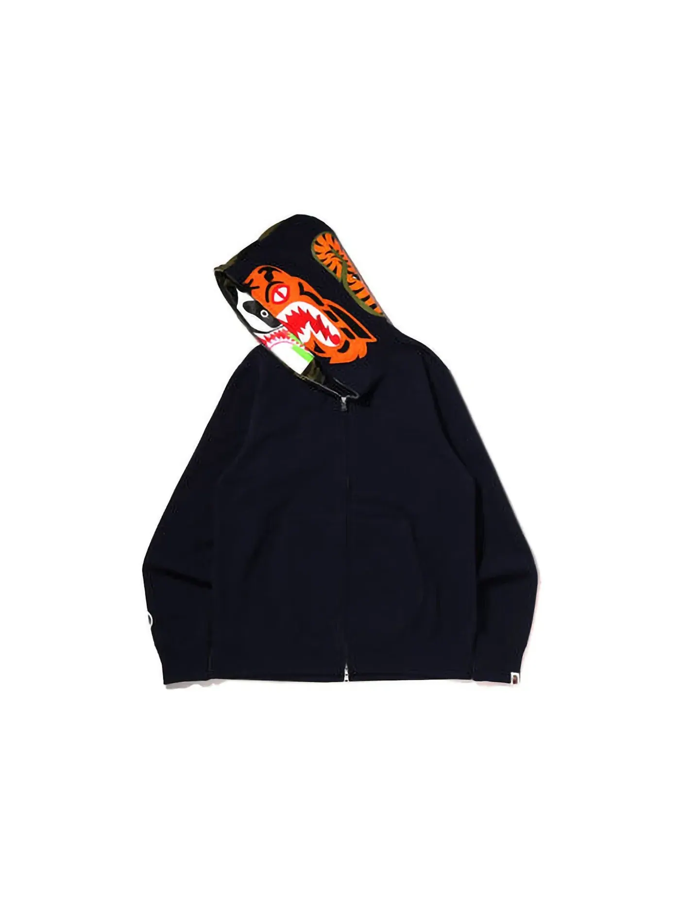 Мужская худи на молнии Crazy Face BAPE — изображение 3 из 3, темно-синий