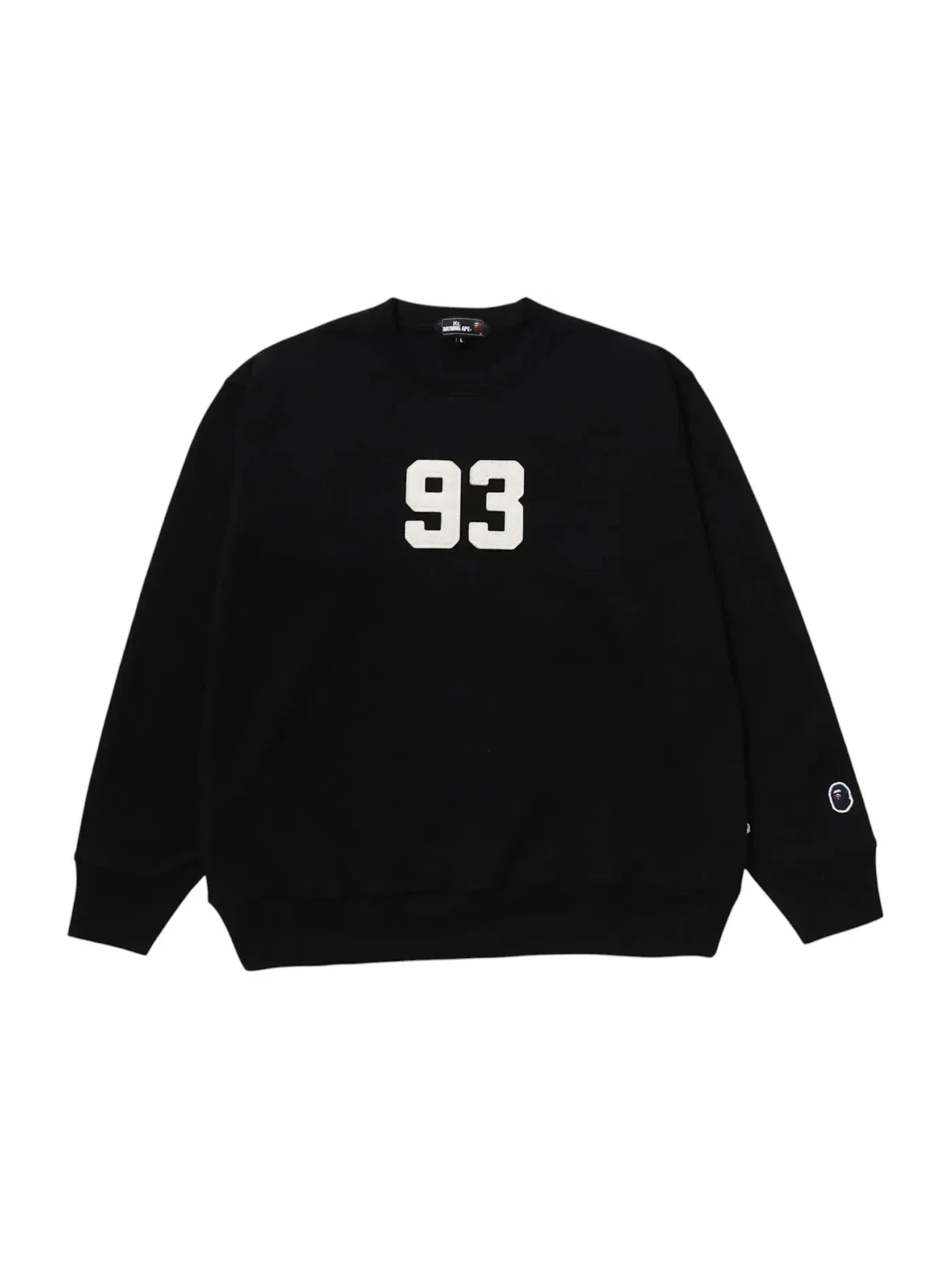 Мужской свитшот с длинным рукавом BAPE — изображение 1 из 1, черный