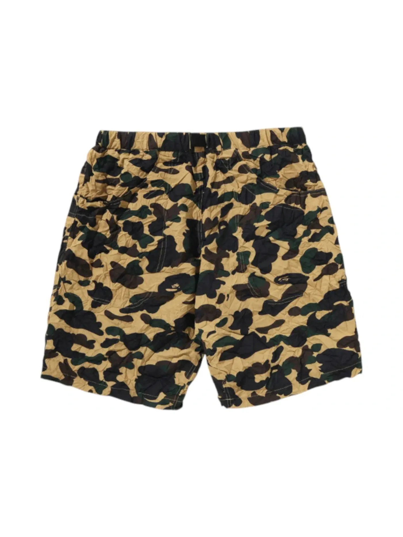 Мужские шорты с камуфляжным принтом BAPE — изображение 2 из 2, желтый
