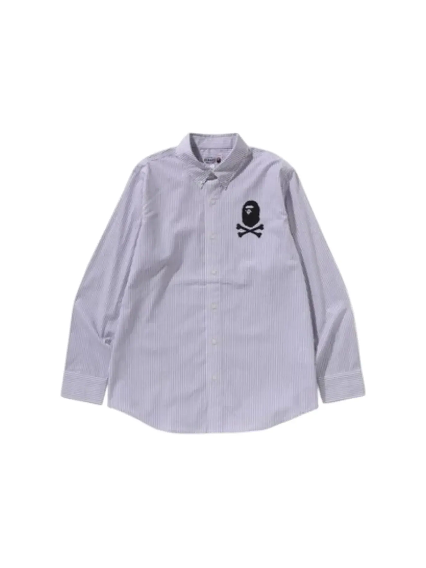 Мужская рубашка с полосками BAPE Shirt — изображение 1 из 1, белый