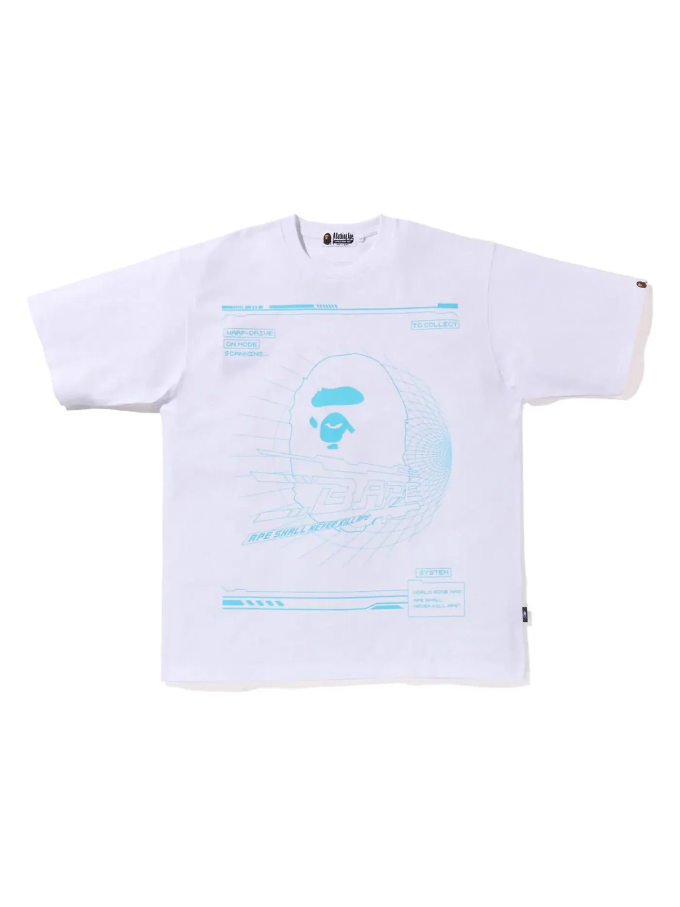 Мужская футболка свободного кроя BAPE Cyber Bathing Ape Relaxed Fit Tee — изображение 1 из 2, белый