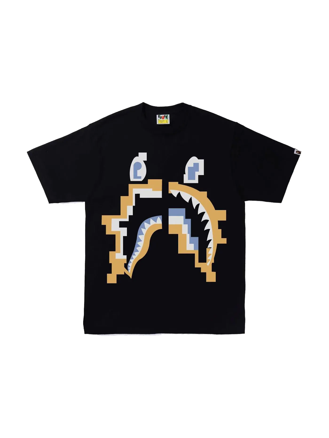 Мужская футболка с принтом Tee BAPE — изображение 1 из 2, черный
