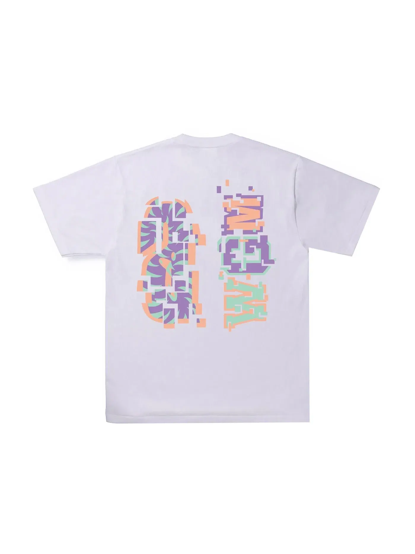 Мужская футболка с принтом BAPE Digital Shark Tee BAPE — изображение 2 из 2, белый