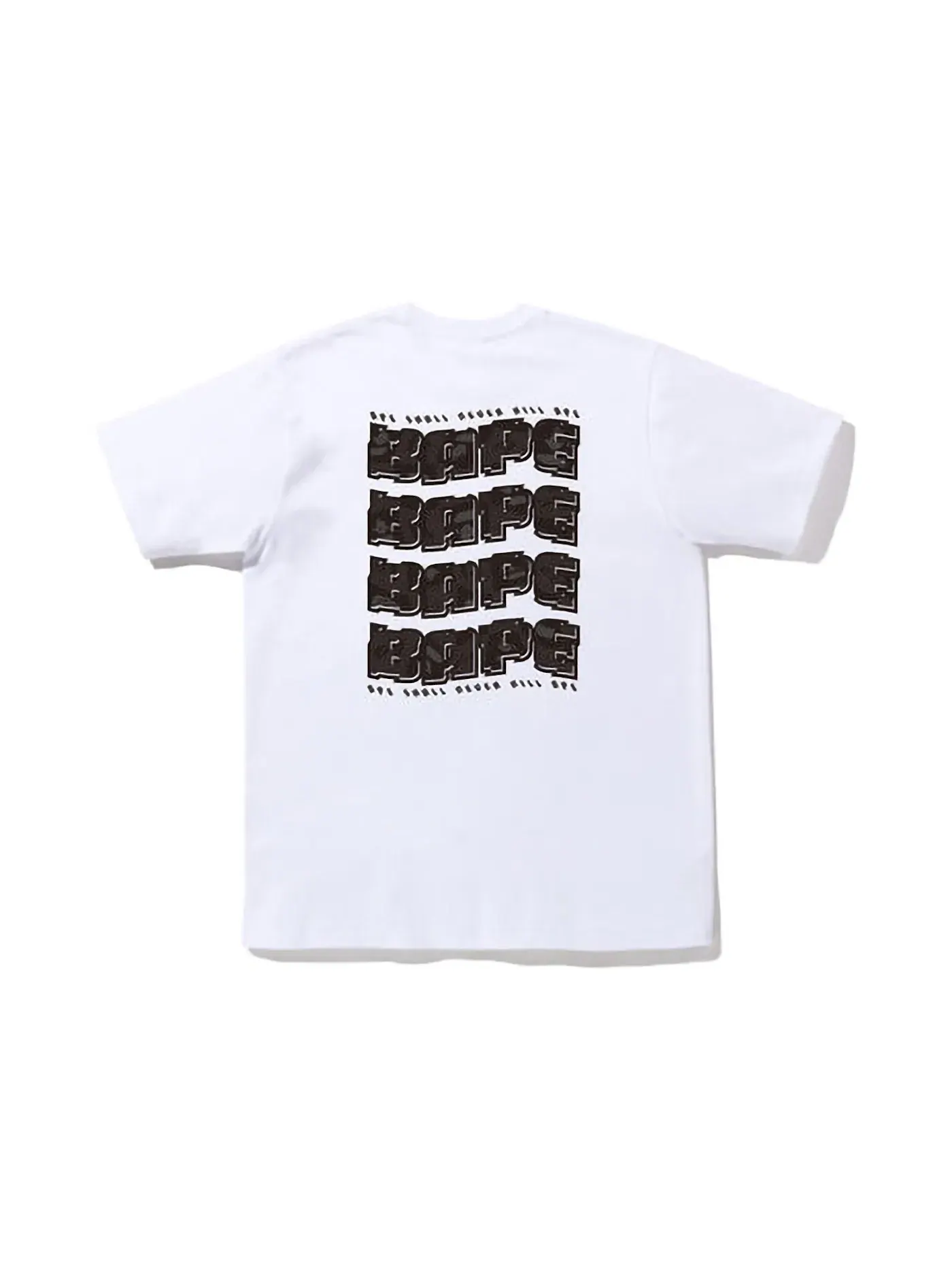 Мужская футболка с принтом BAPE Tee BAPE — изображение 1 из 2, белый черный