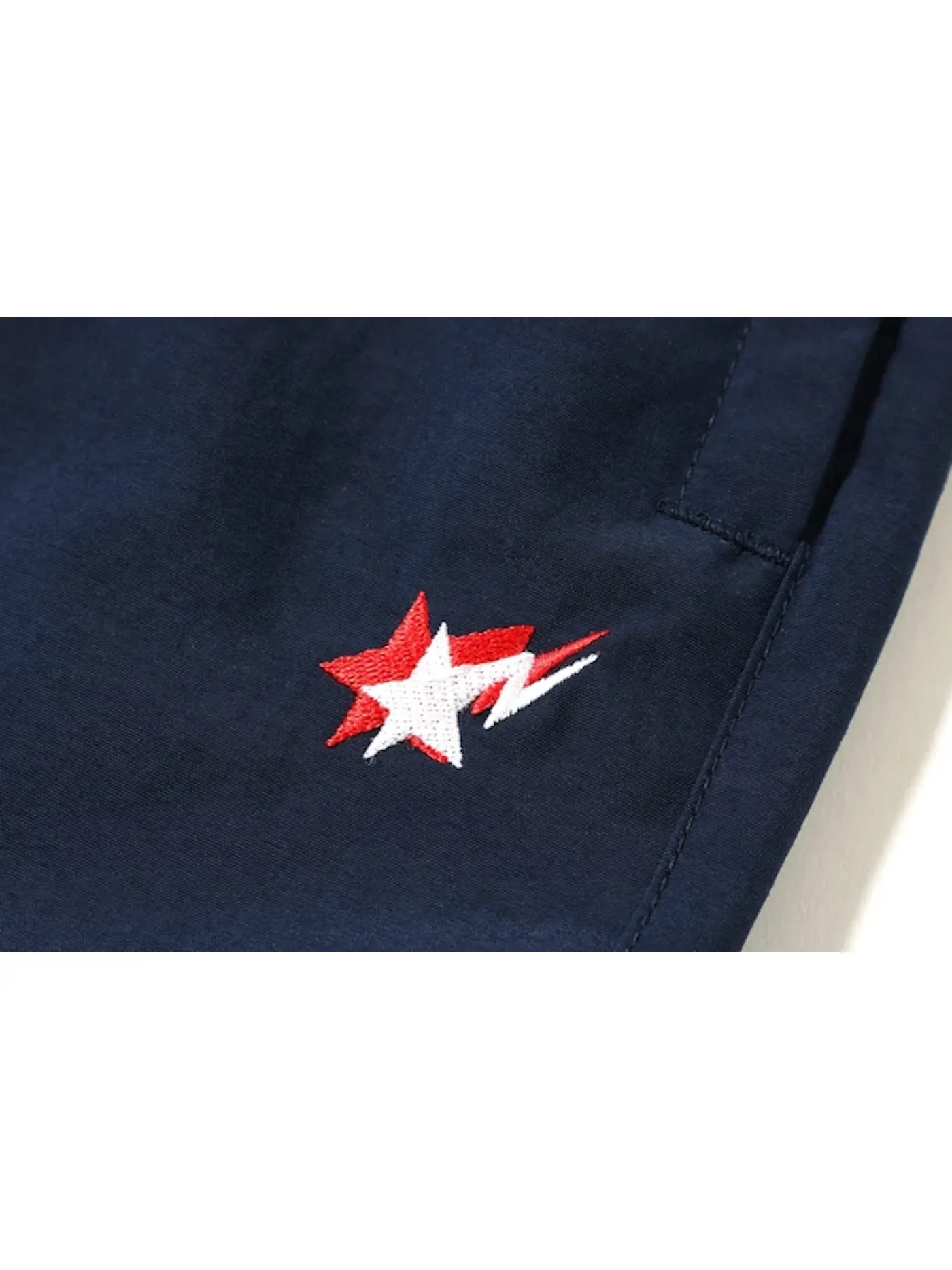 Мужские штаны с принтом BAPE Double Bapesta Track Pants BAPE — изображение 2 из 3, темно-синий