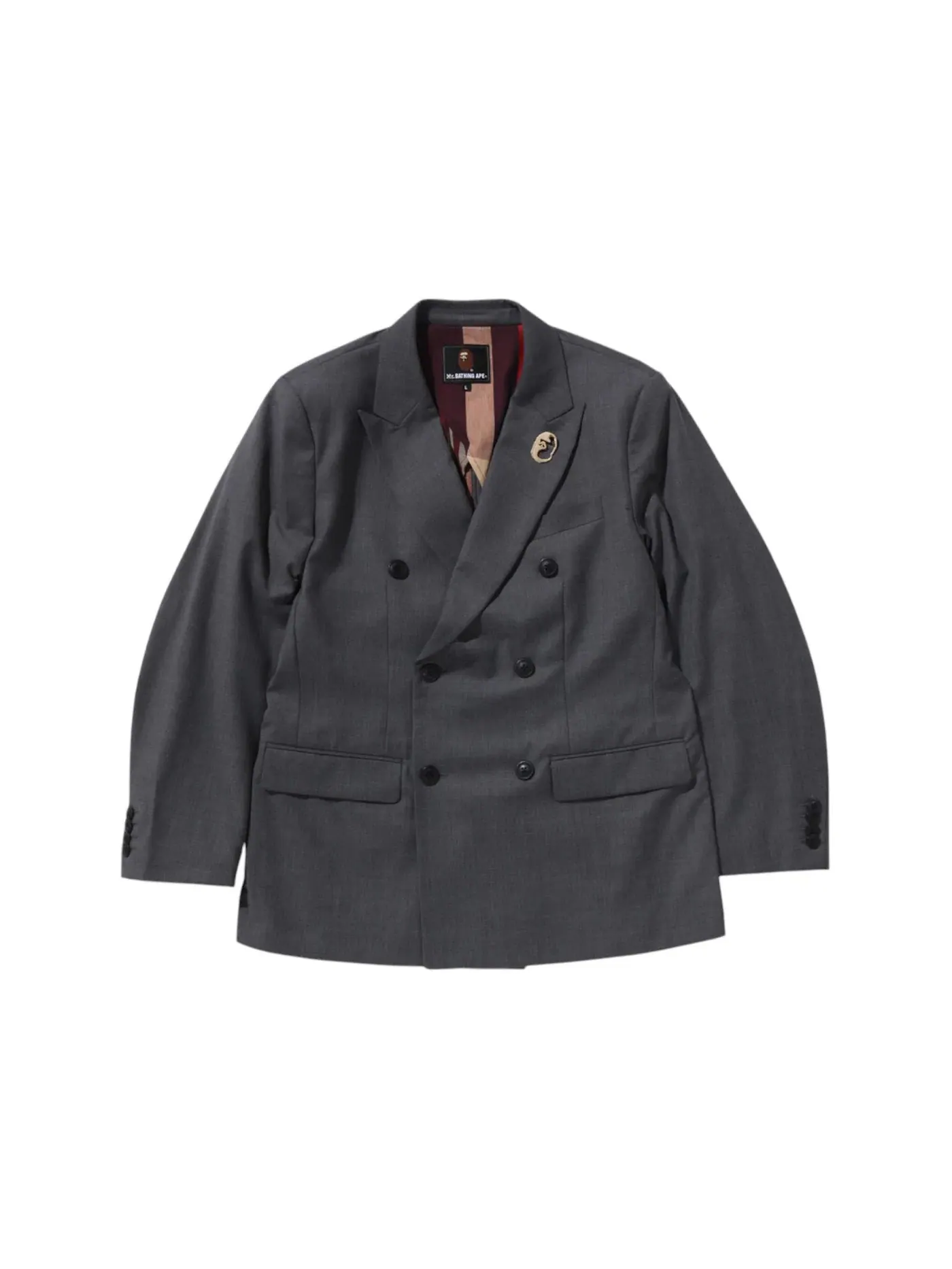 Мужской двубортный пиджак BAPE Blazer — изображение 1 из 2, черный