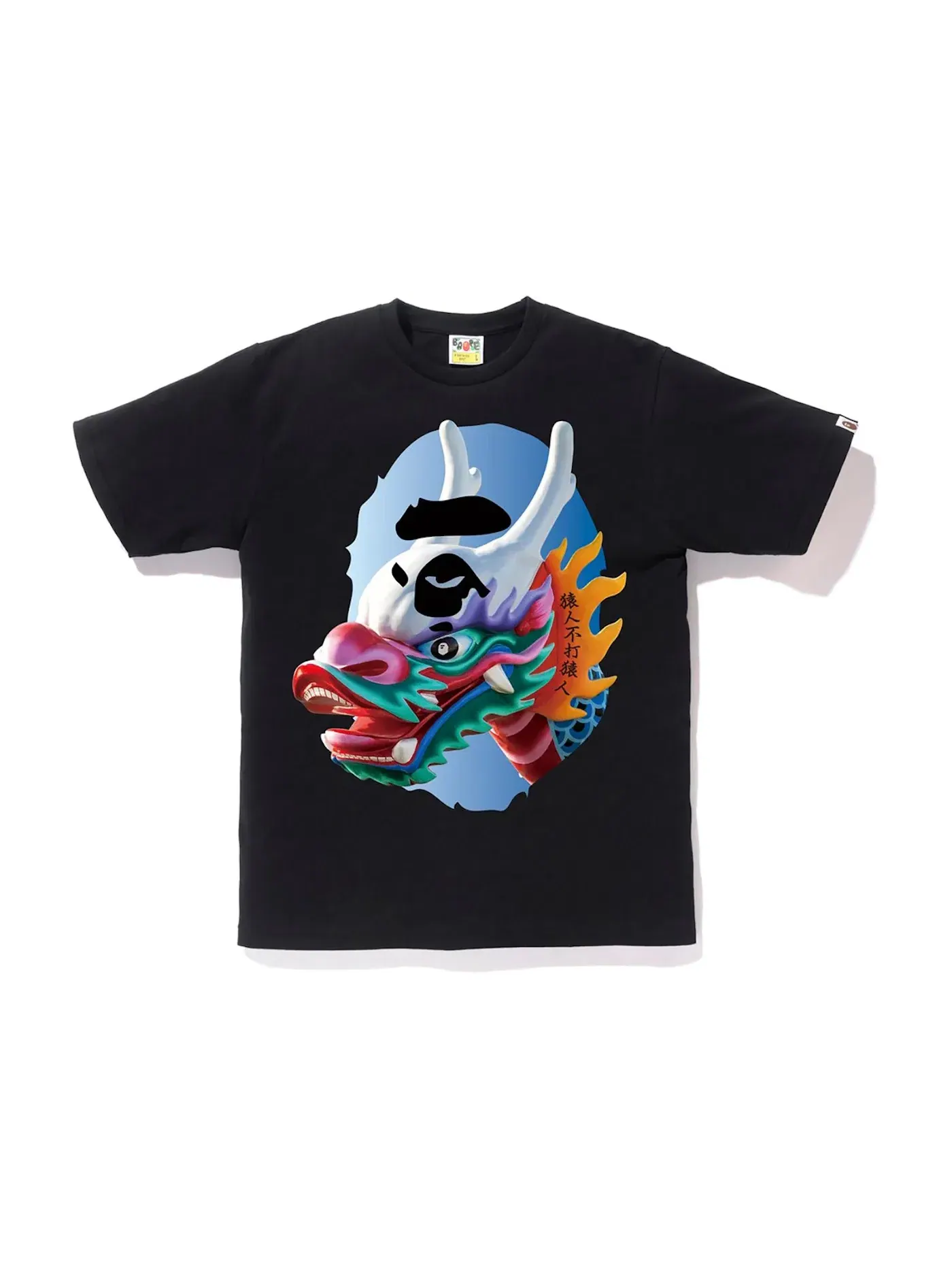 Мужская футболка с принтом Dragon Boat Tee BAPE — изображение 1 из 1, черный
