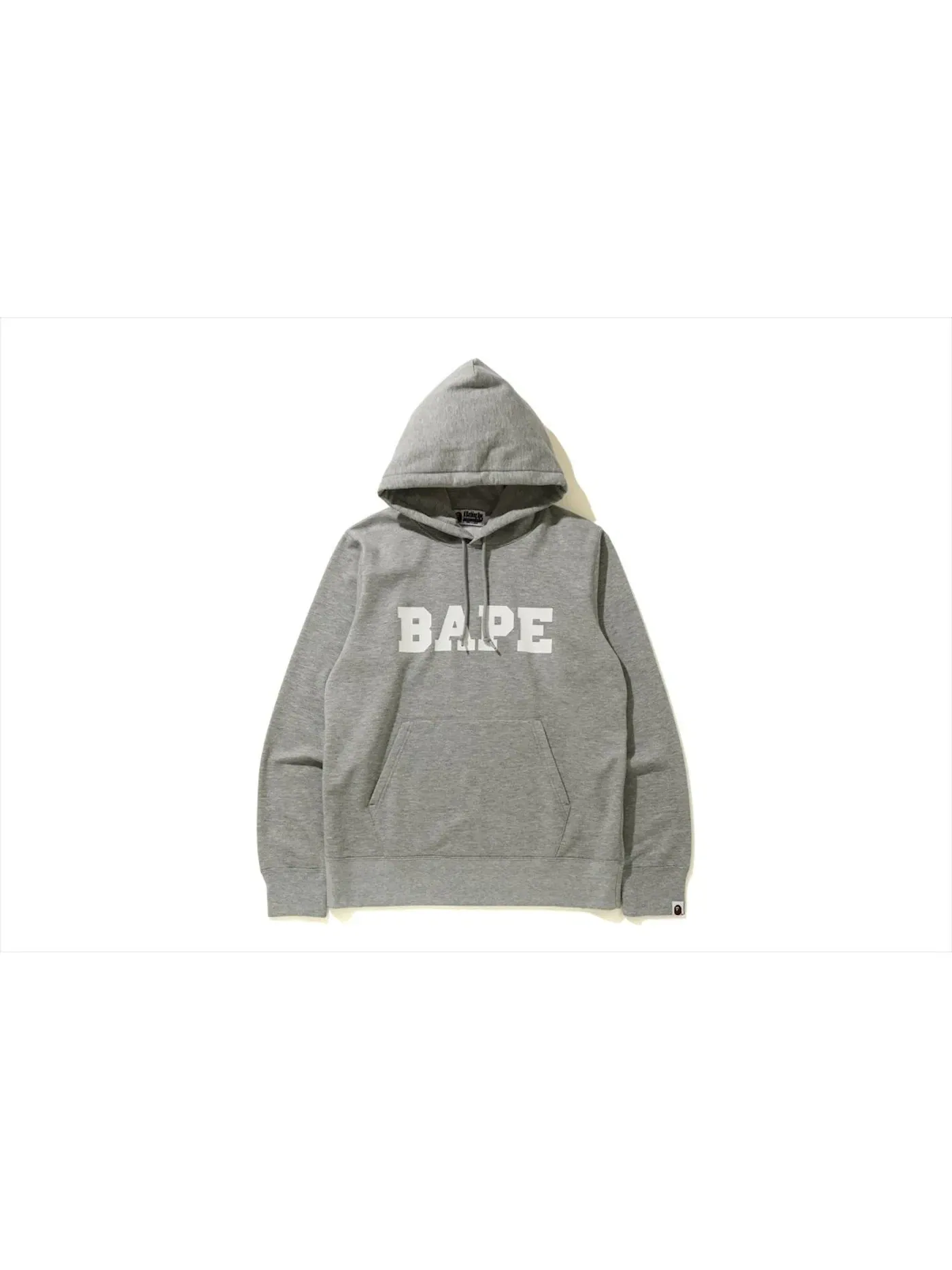 Мужской худи с принтом BAPE Family Bag Grey — изображение 1 из 1