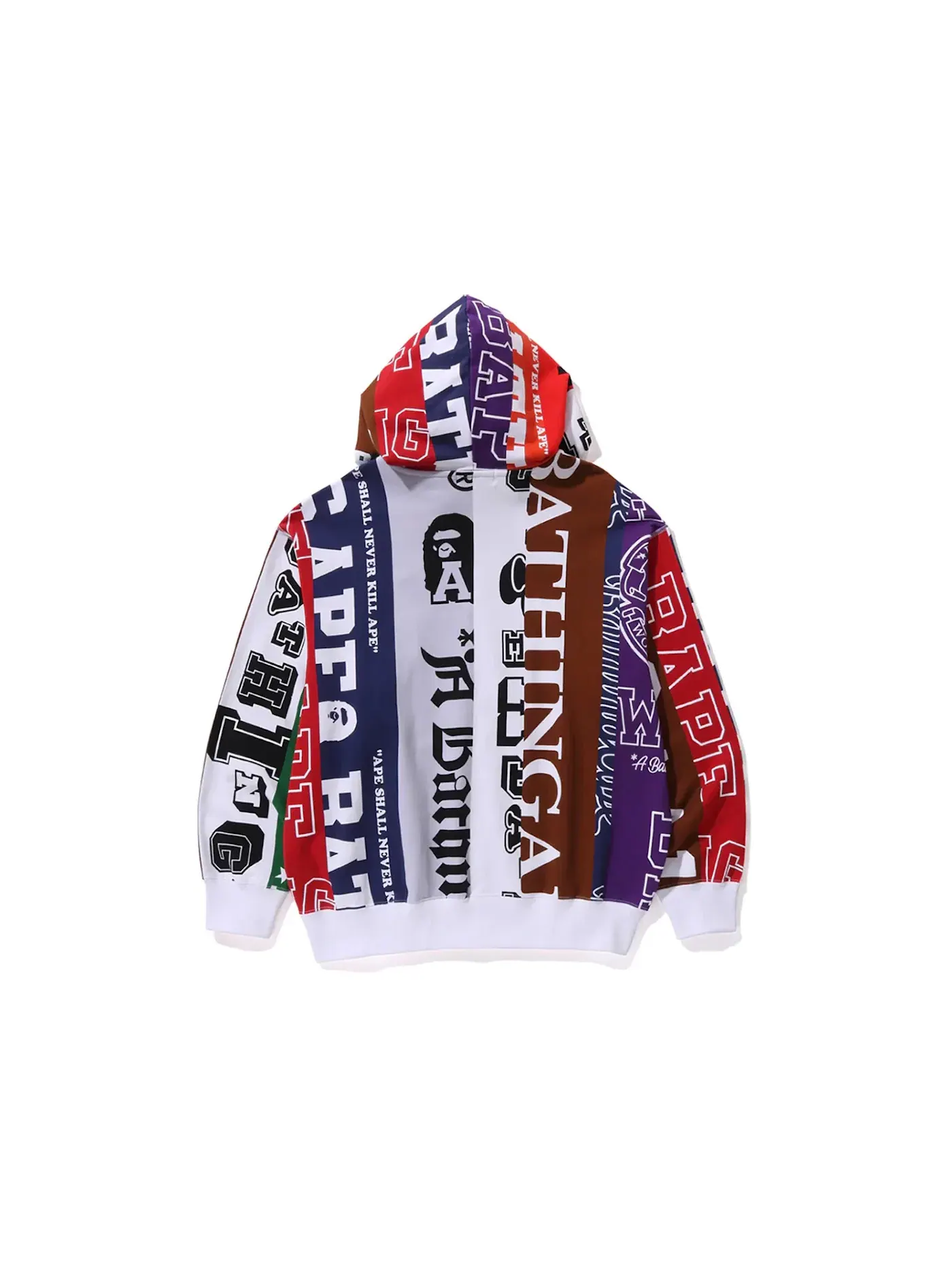 Мужская худи с шарфом Multicolor BAPE — изображение 2 из 2, мульти