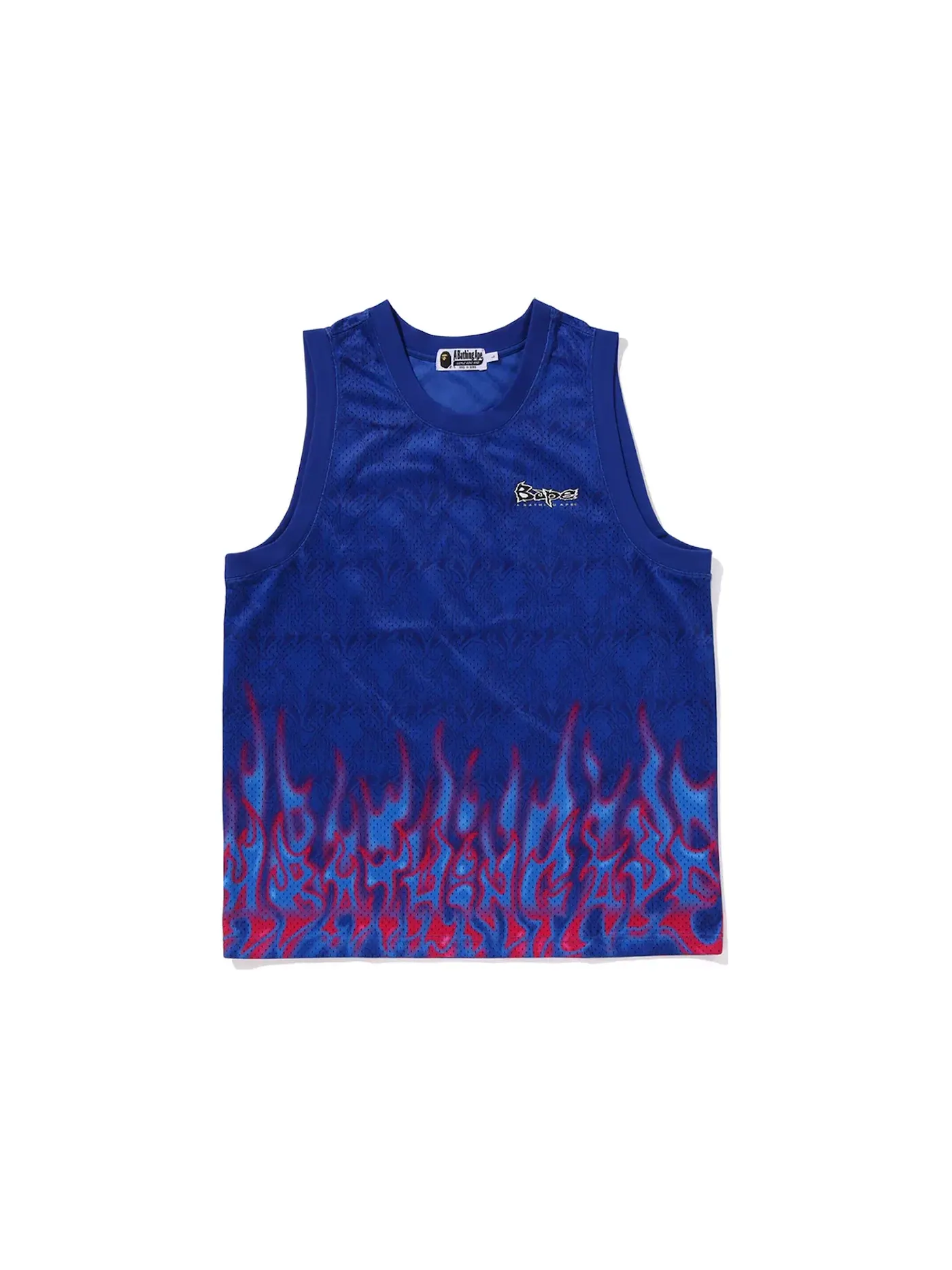 Мужской жилет с принтом Flame Mesh Vest BAPE — изображение 1 из 1, синий