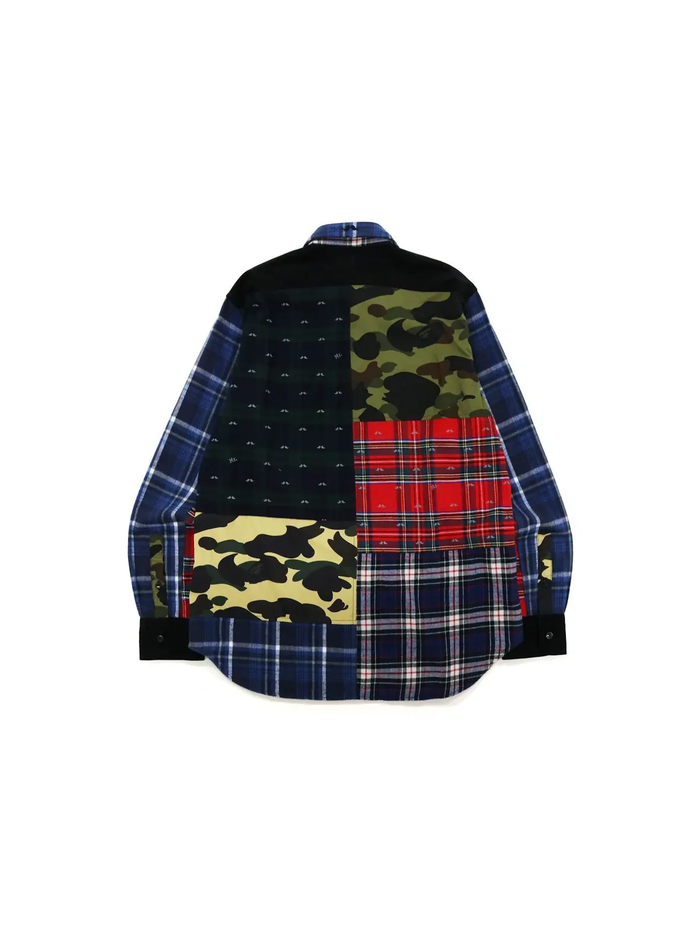 Мужская фланелевая рубашка с принтом в клетку Shirt BAPE — изображение 2 из 2, мульти