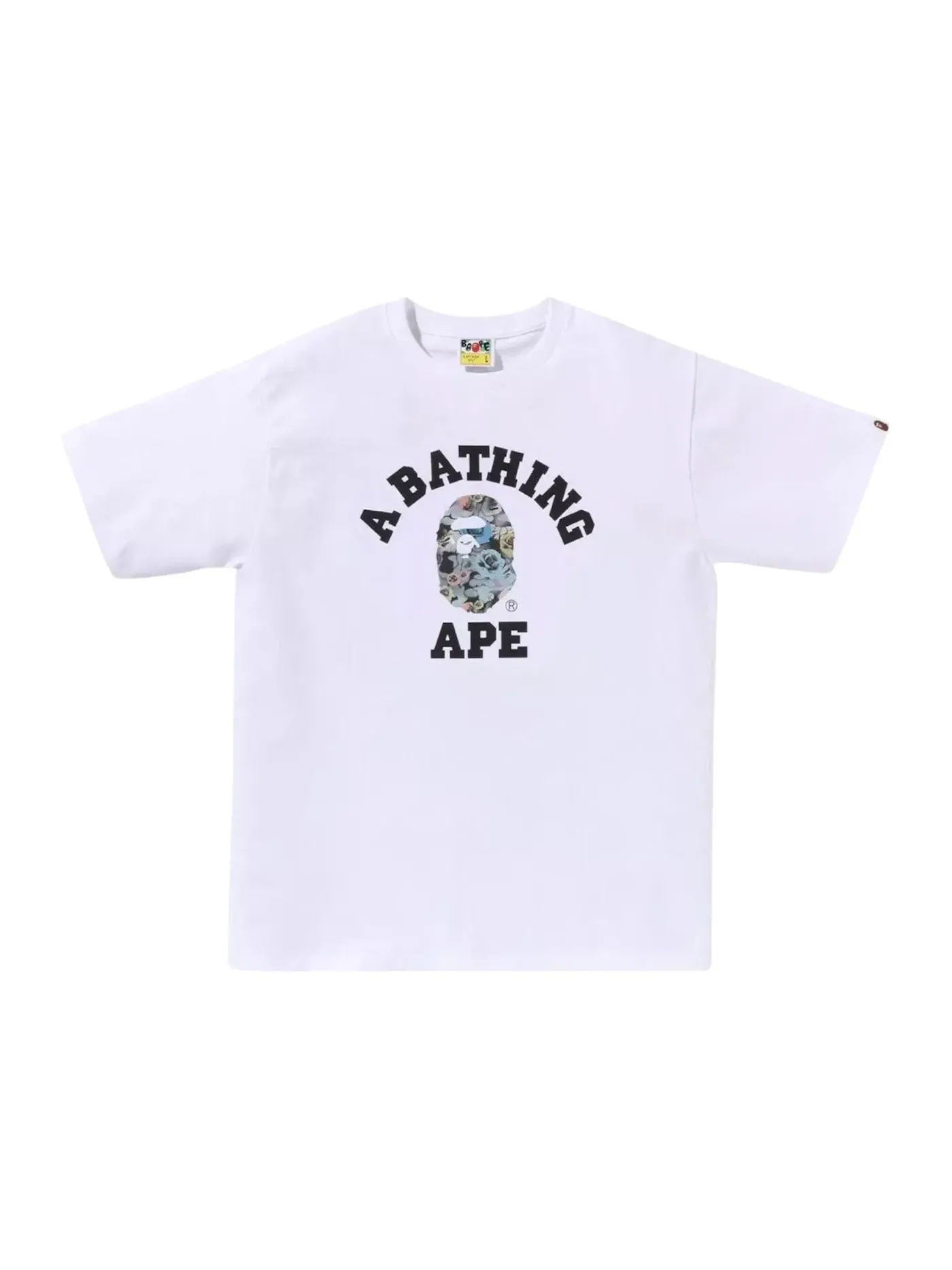 Мужская футболка с принтом BAPE Tee — изображение 1 из 1, белый