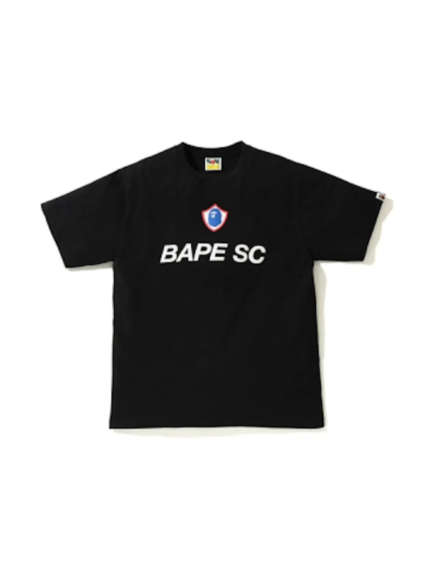 Мужская футболка с принтом BAPE Foam BAPE FC Tee — изображение 1 из 2, черный
