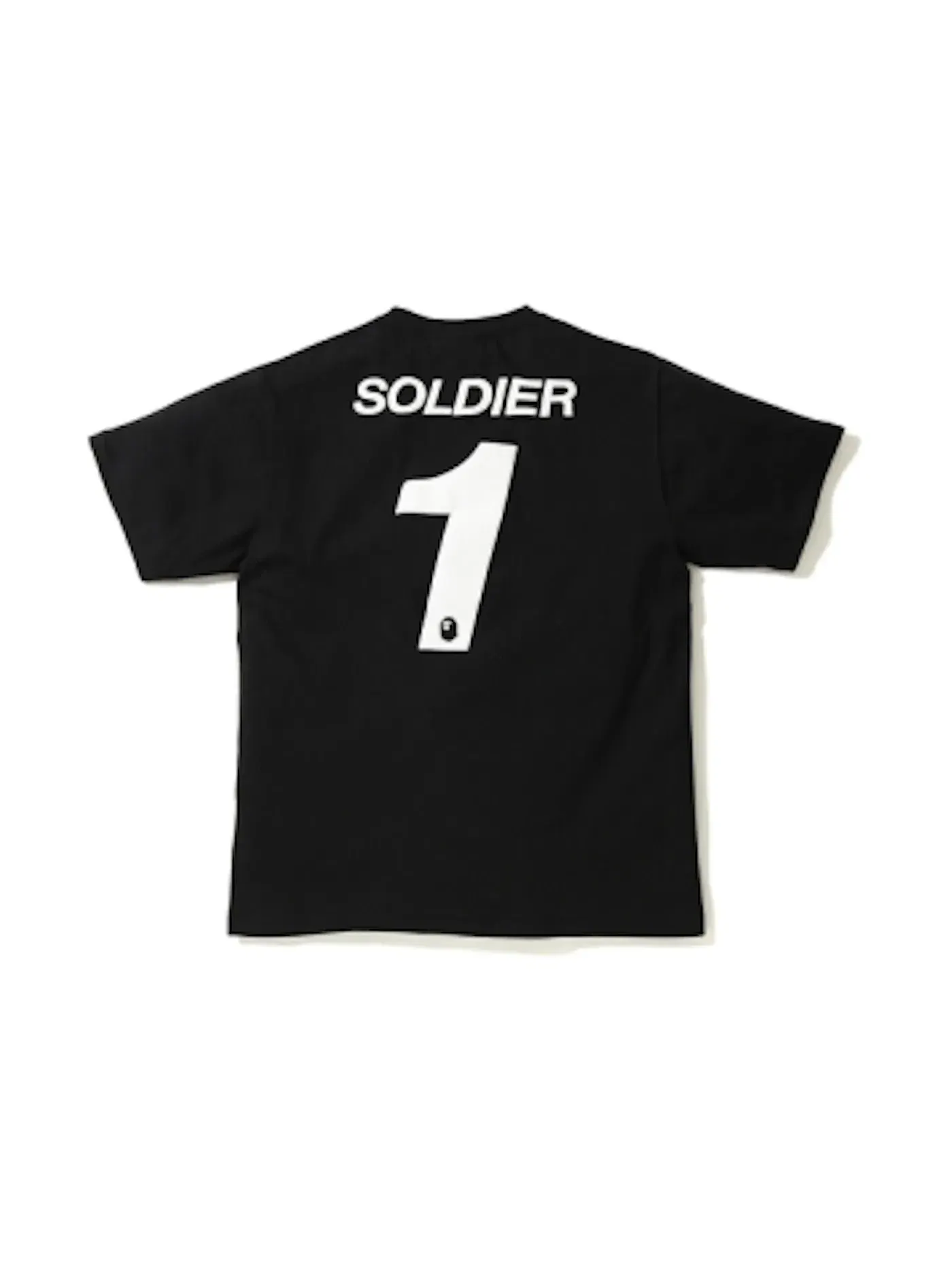 Мужская футболка с принтом BAPE Foam BAPE FC Tee — изображение 2 из 2, черный